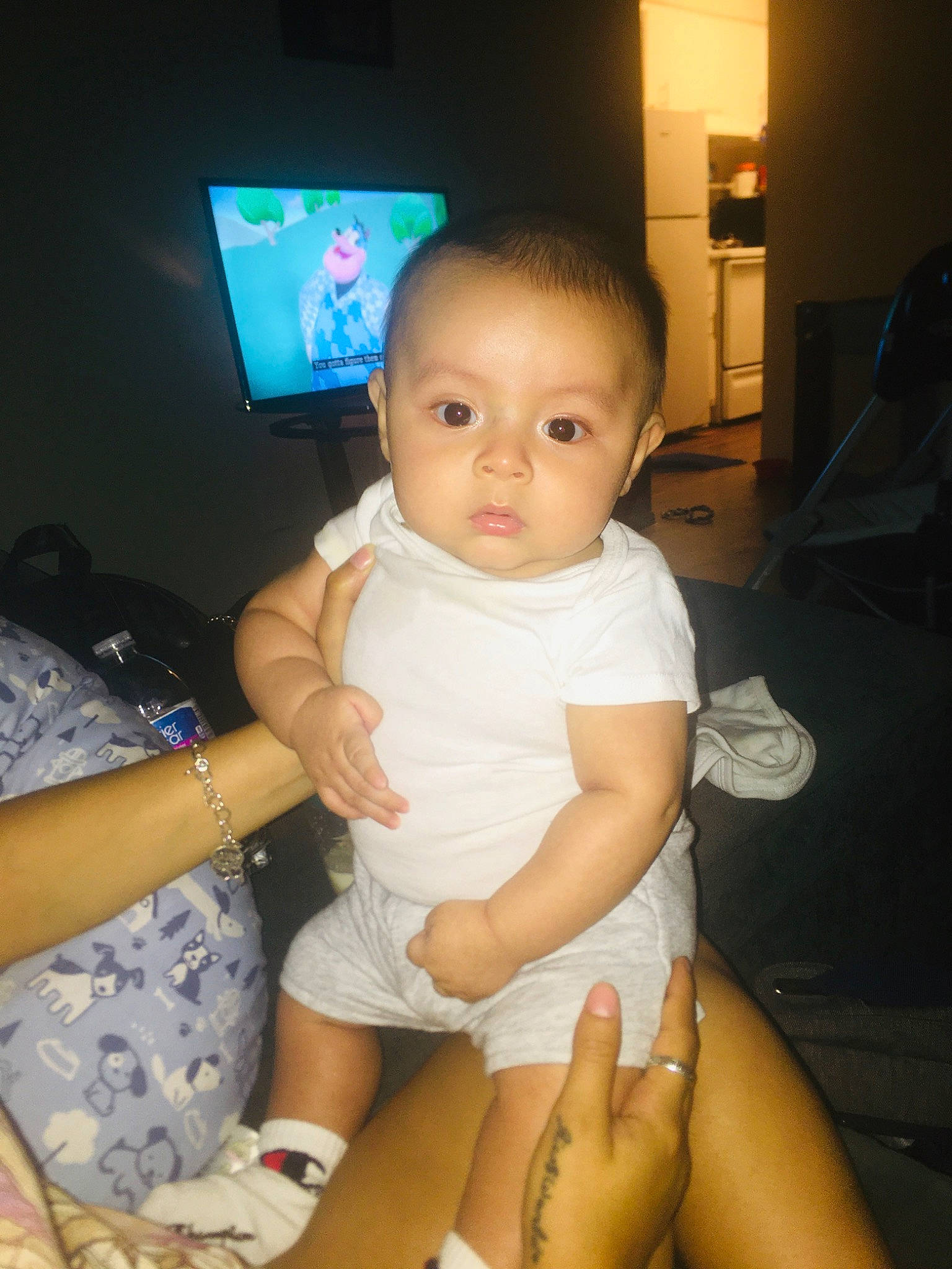 Gerardo joined the competition — help win amazing prizes! abdomen, arm, baby, cheek, child, finger, fun, hand, head, leg, person, sitting, skin, smile, toddler, trunk