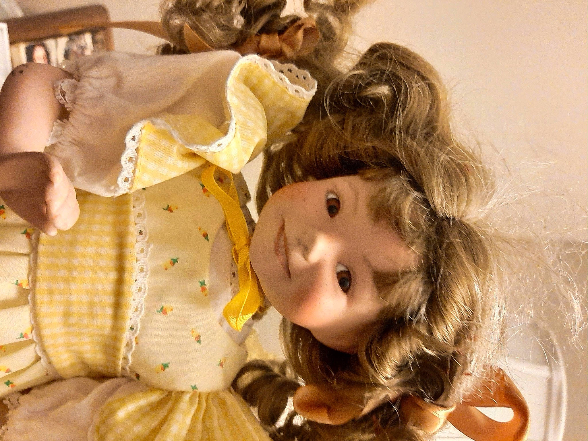 Hubbhey is registered to the contest to win money with this photo: baby, baby_toddler_clothing, beauty, cheek, child, doll, eyelash, fashion, fun, fur, happy, human_body, pattern, person, room, skin, textile, toddler, toy, wig