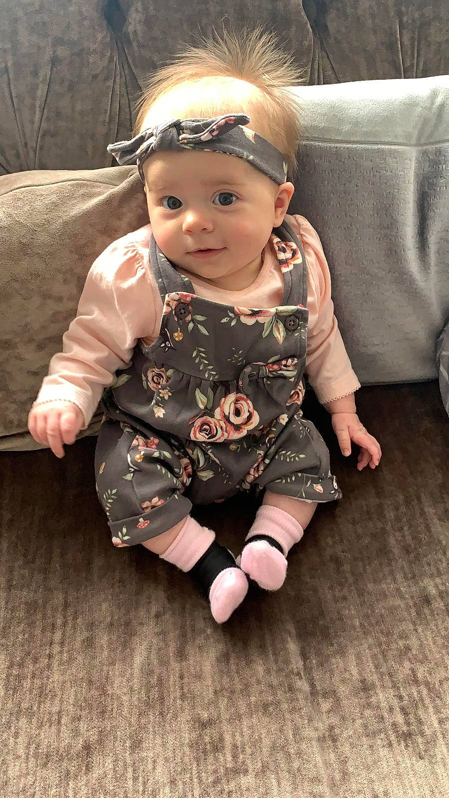 Pippa joined the competition — help win amazing prizes! baby, baby_toddler_clothing, cheek, chin, dress, eye, eyebrow, face, finger, flash_photography, floor, happy, head, headwear, iris, lip, person, skin, sleeve, smile