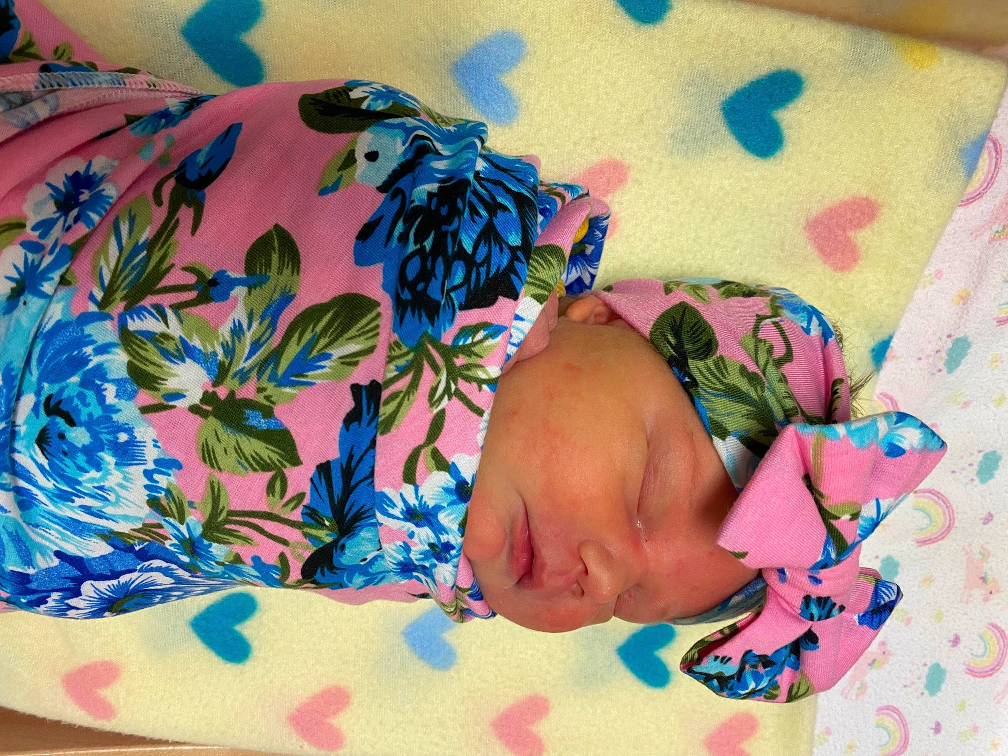 Olivia joined the competition — help win amazing prizes! baby, baby_products, baby_toddler_clothing, bedding, bedtime, cheek, child, dishware, electric_blue, fashion_accessory, headwear, linens, nap, pattern, person, plant, room, sleep, sleeve, textile