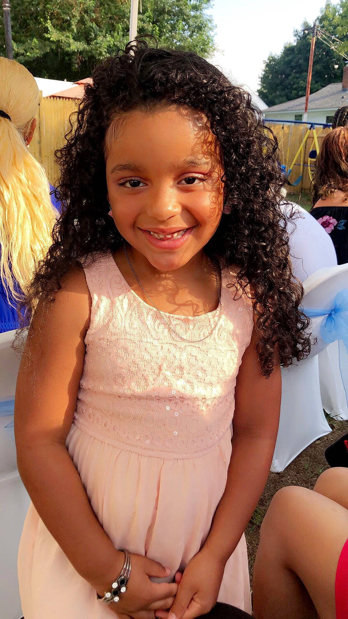 Bella joined the competition — help win amazing prizes! black, black_hair, chin, eye, facial_expression, fashion, fun, hair, hairstyle, happy, head, human, joy, leisure, neck, person, pink, skin, smile, summer