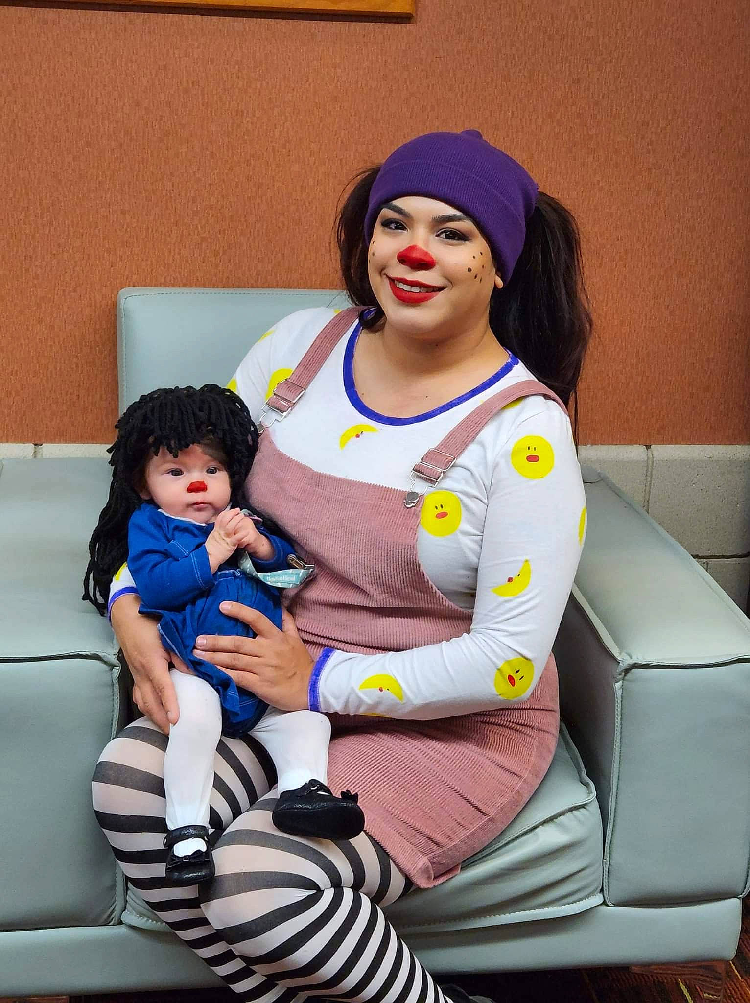 Seraphina joined the competition — help win amazing prizes! baby, cap, chair, child, comfort, couch, electric_blue, event, face, fashion_design, fun, furniture, happy, hat, headwear, joy, lap, leisure, person, sitting