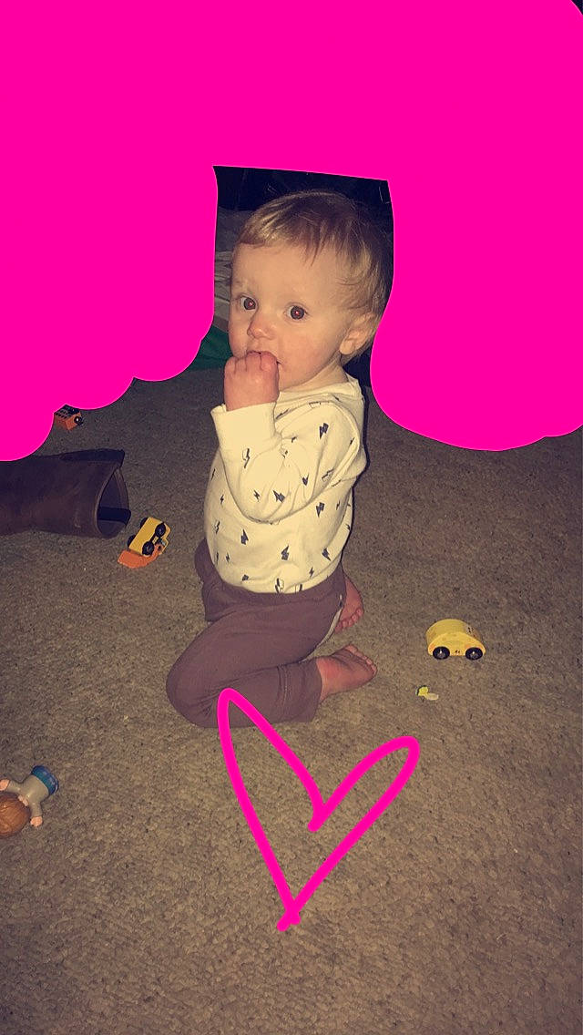 Oakley is registered to the contest to win money with this photo: baby, child, person, pink, play, purple, toddler