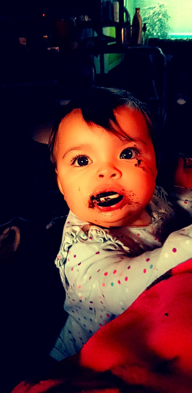 Riverlynn is registered to the contest to win money with this photo: art, baby, cheek, child, chin, cloud, eyebrow, eyelash, facial_expression, flash_photography, happy, iris, lip, lipstick, mouth, nose, person, skin, space, tints_and_shades