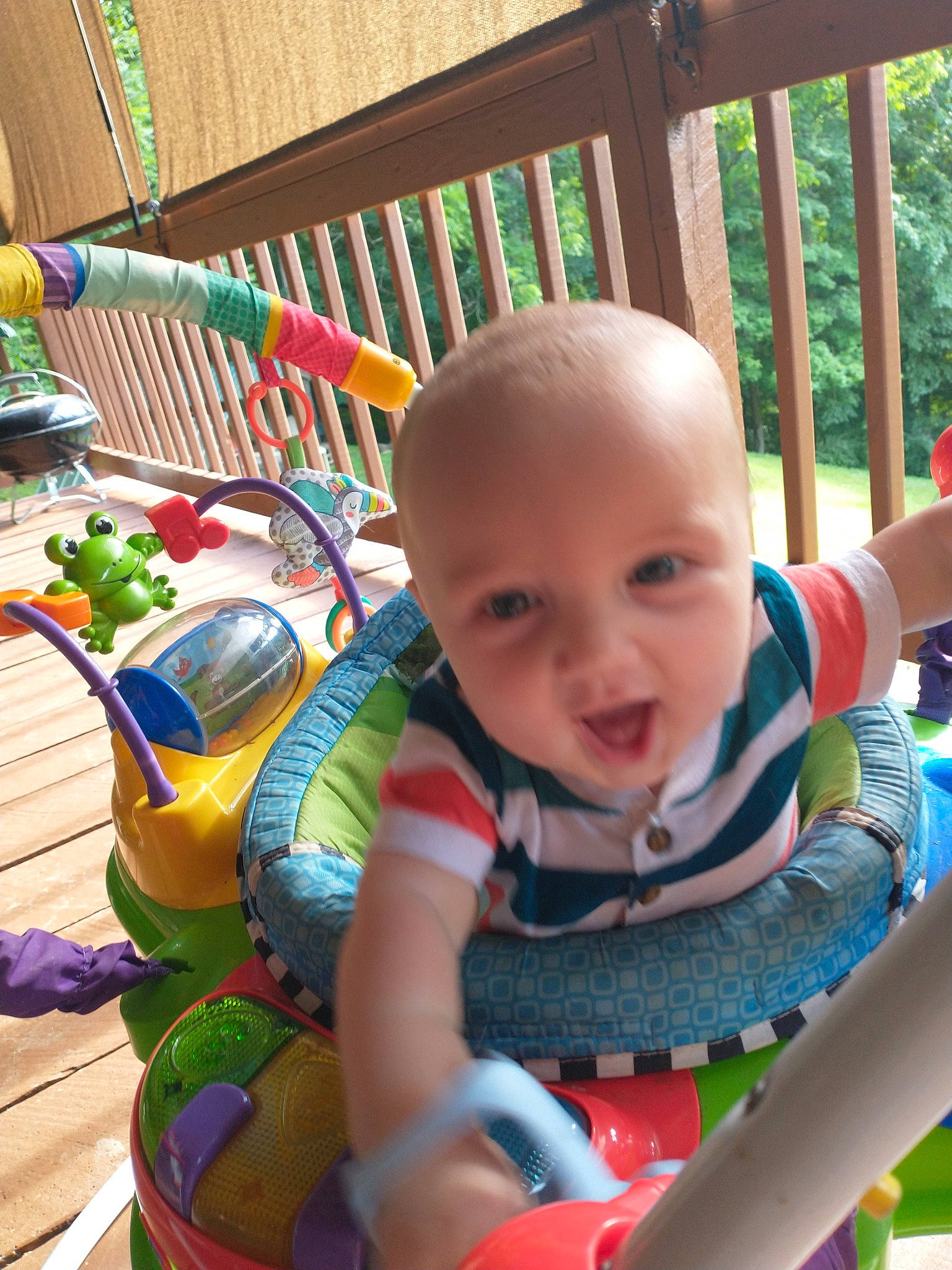 Kolby is registered to the contest to win money with this photo: baby, baby_playing_with_toys, baby_products, baby_toddler_clothing, baby_toys, chair, child, fun, grass, happy, iris, leisure, person, play, recreation, sitting, smile, toddler, toy, vacation