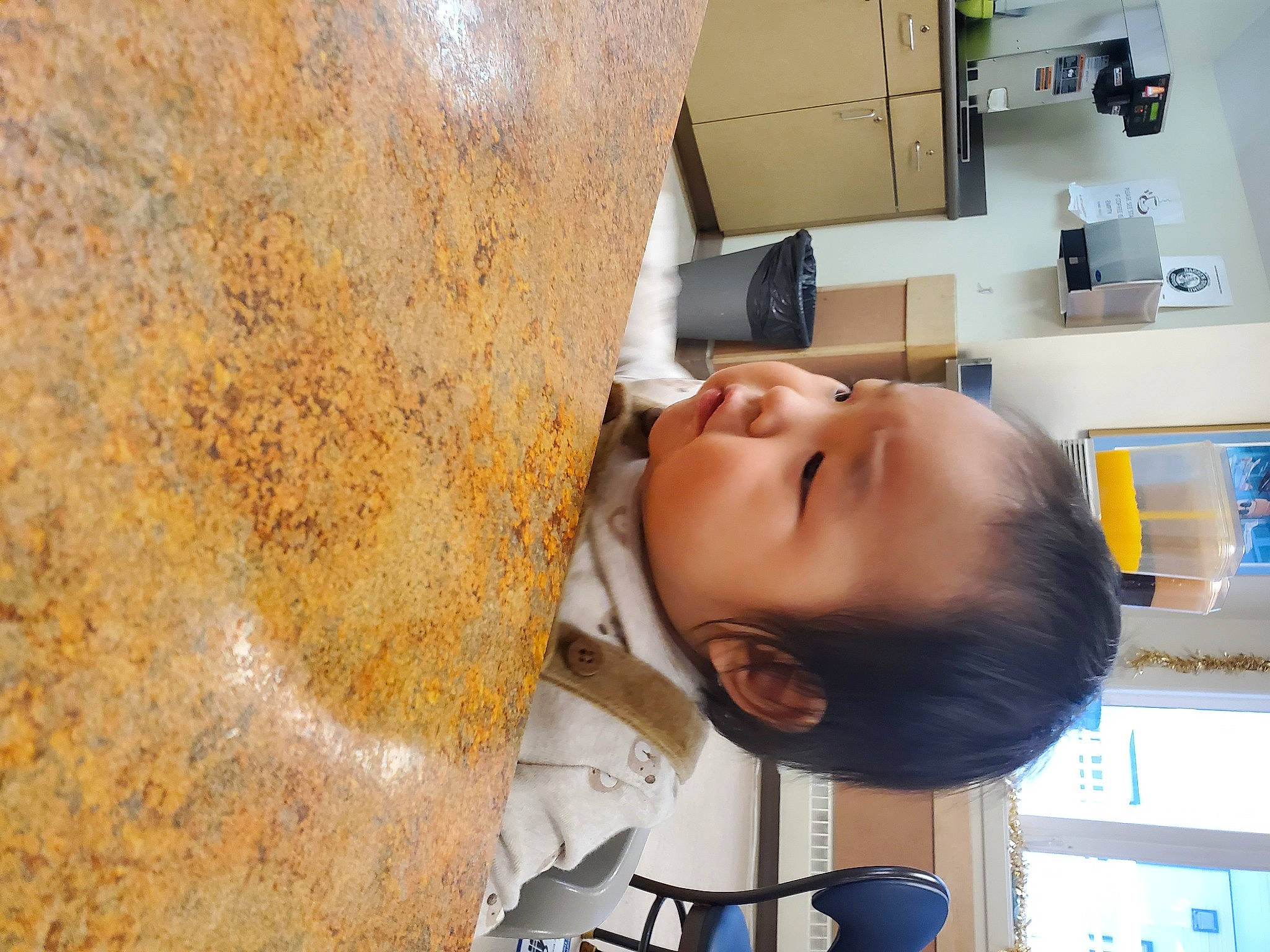 Khalil joined the competition — help win amazing prizes! baby, chair, child, eyewear, hat, helmet, house, machine, nose, person, room, shelf, shelving, smile, sunglasses, t_shirt, toddler, wood