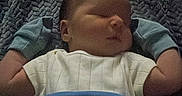 Weston joined the competition — help win amazing prizes! baby, newborn, sleeping, blanket, mittens, quilt, infant, resting, cozy, child, cute, soft, peaceful, portrait, indoors, comfort, warm, clothing, bedtime, sleep