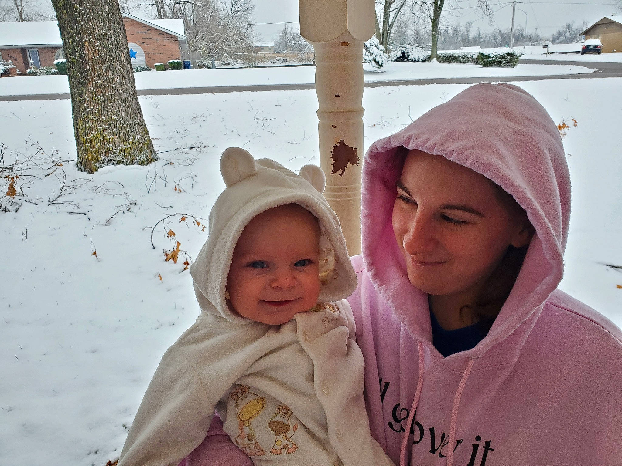 Amarah joined the competition — help win amazing prizes! baby, beauty, cap, child, event, freezing, fun, happy, headgear, headwear, joy, leisure, mammal, people_in_nature, person, pink, recreation, smile, snow, toddler