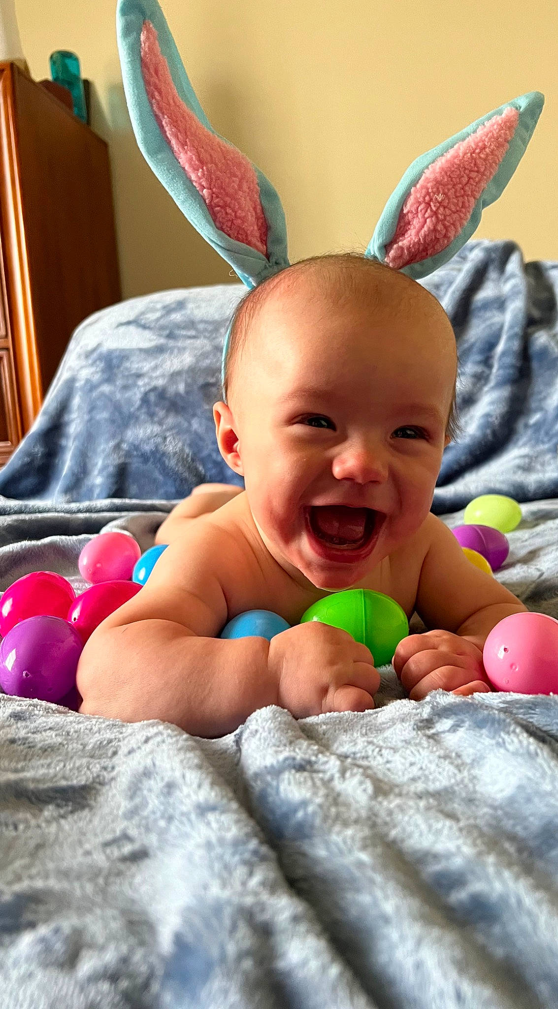 Nash joined the competition — help win amazing prizes! baby, baby_toddler_clothing, child, comfort, event, face, finger, fun, grass, green, happy, mouth, organ, person, pink, red, skin, smile, summer, thumb