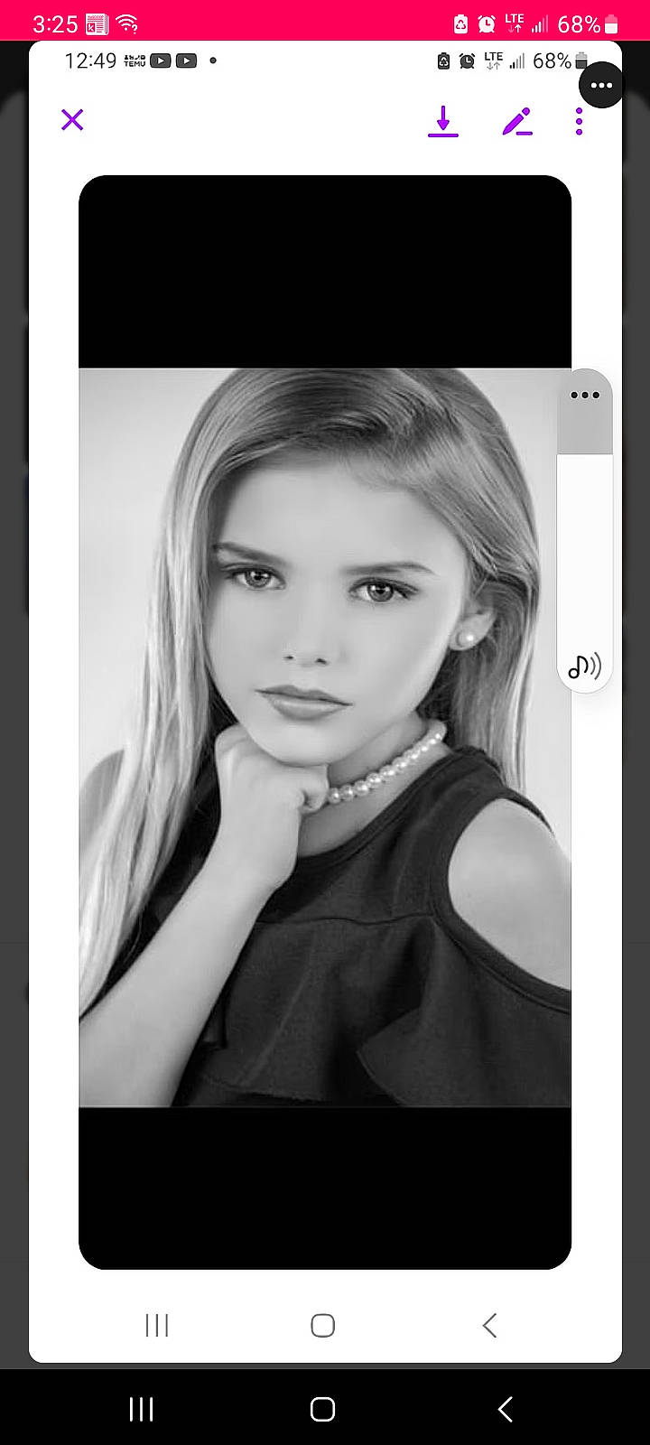 Sadie Blevins joined the competition — help win amazing prizes! bangs, beauty, black_and_white, black_hair, chin, eye, eyebrow, eyelash, face, flash_photography, gesture, hair, jaw, layered_hair, lip, long_hair, makeover, monochrome, person, step_cutting