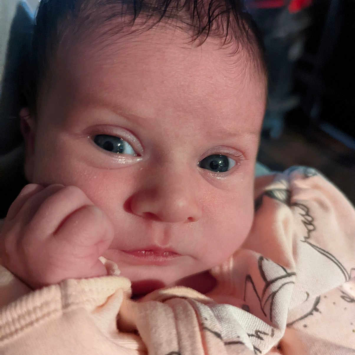 Julianna joined the competition — help win amazing prizes! accessories, baby, blanket, bodypart, clothing, coat, face, finger, glove, hand, happy, head, jacket, newborn, person, photography, portrait, quilt, smile, towel