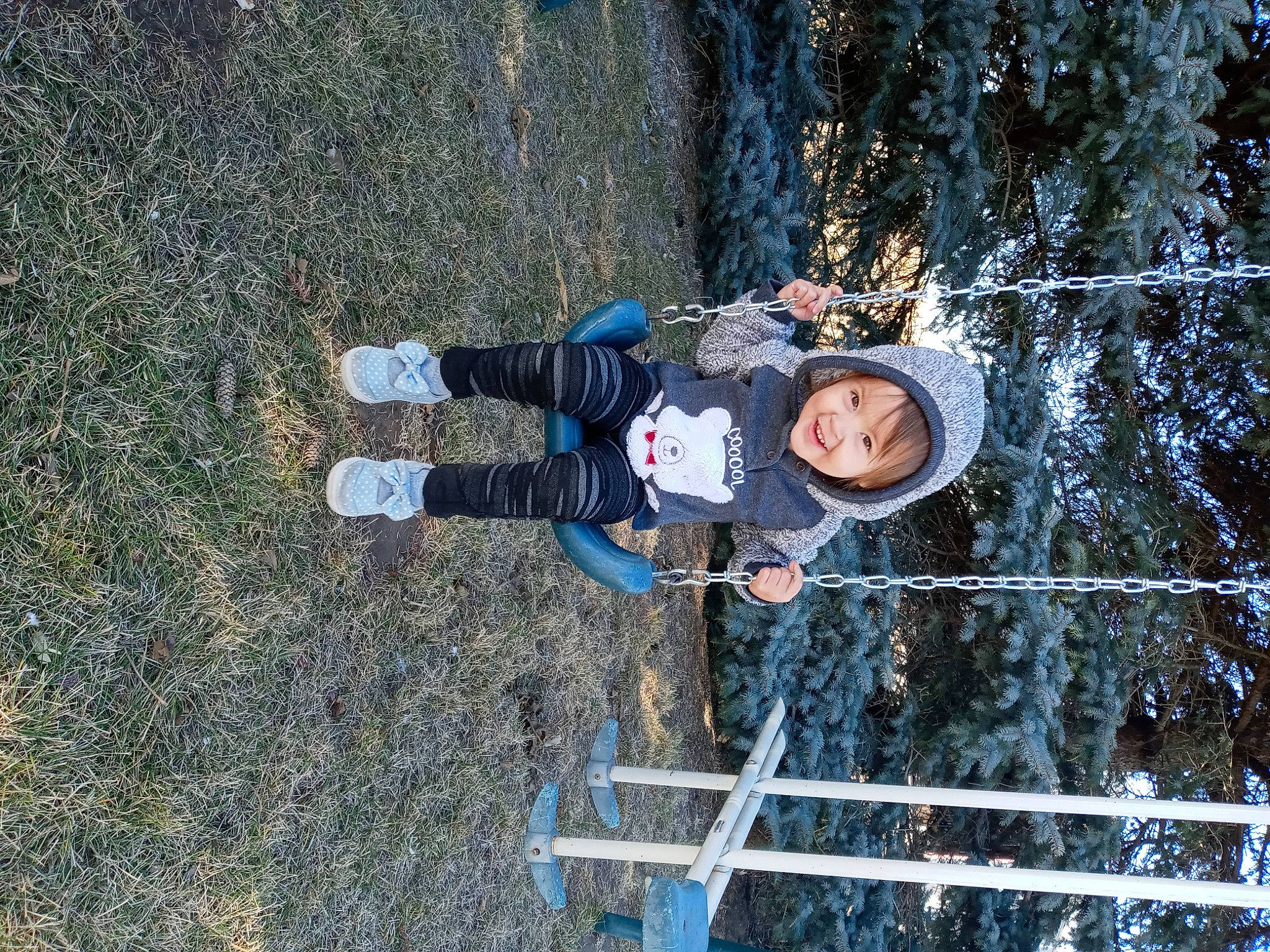 Echo joined the competition — help win amazing prizes! asphalt, electric_blue, freezing, fun, grass, headwear, helmet, joy, leisure, person, plant, recreation, road_surface, shadow, smile, snow, soil, toddler, tree, window