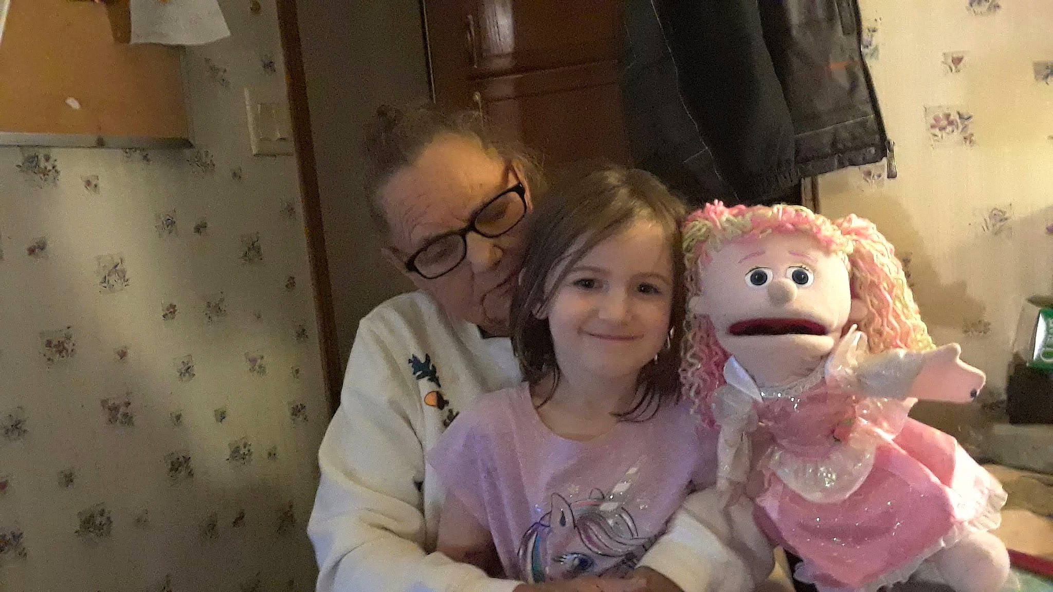 Violet is registered to the contest to win money with this photo: child, fun, girl, happiness, head, joy, person, product, skin, smile, stuffed_toy, textile, toddler, toy