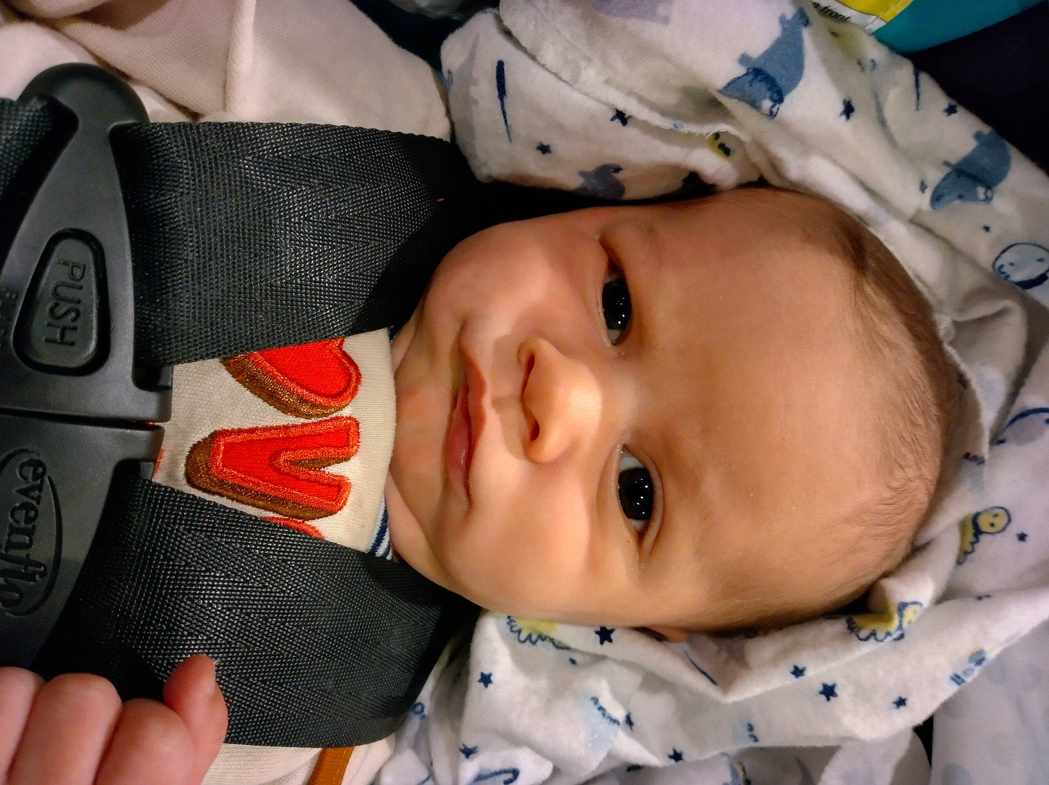 Jasper is registered to the contest to win money with this photo: baby, baby_products, baby_toddler_clothing, carmine, cheek, child, chin, comfort, eye, eyebrow, eyelash, face, facial_expression, head, human, lip, mouth, nose, person, skin