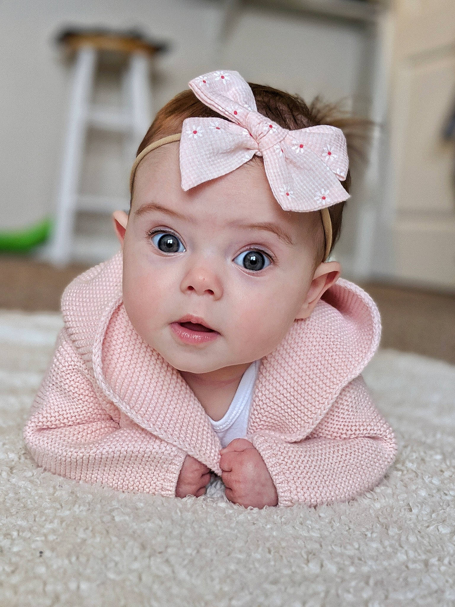 Jane is registered to the contest to win money with this photo: baby, baby_toddler_clothing, beauty, child, child_model, crown, design, ear, fashion_accessory, hair_accessory, head, headband, headgear, headpiece, headwear, pattern, person, photograph, photography, pink