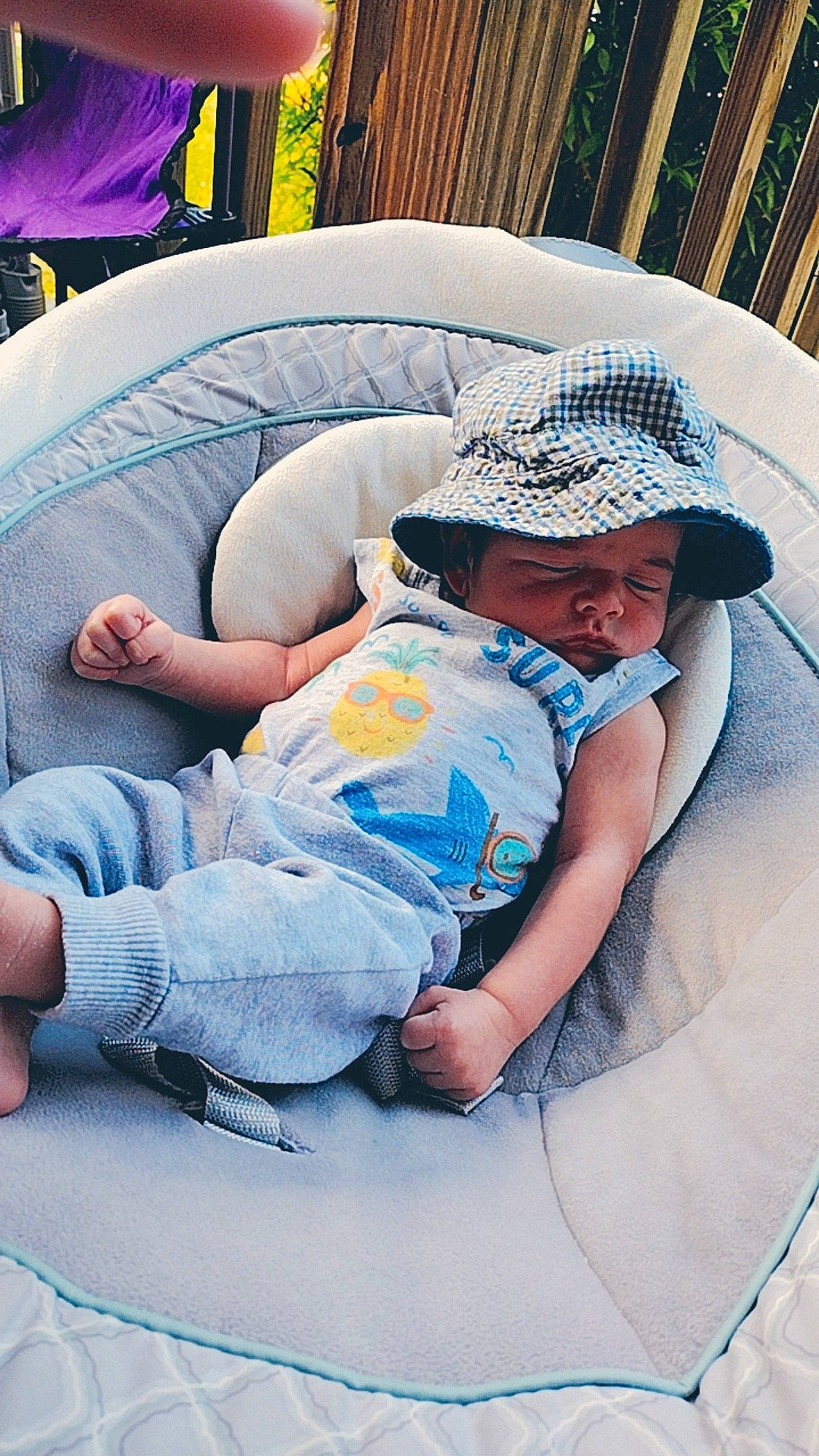 Daxton joined the competition — help win amazing prizes! baby, baby_toddler_clothing, cap, child, comfort, cool, electric_blue, facial_expression, fun, goggles, grass, happy, hat, headwear, leisure, person, recreation, sitting, sun_hat, sunglasses