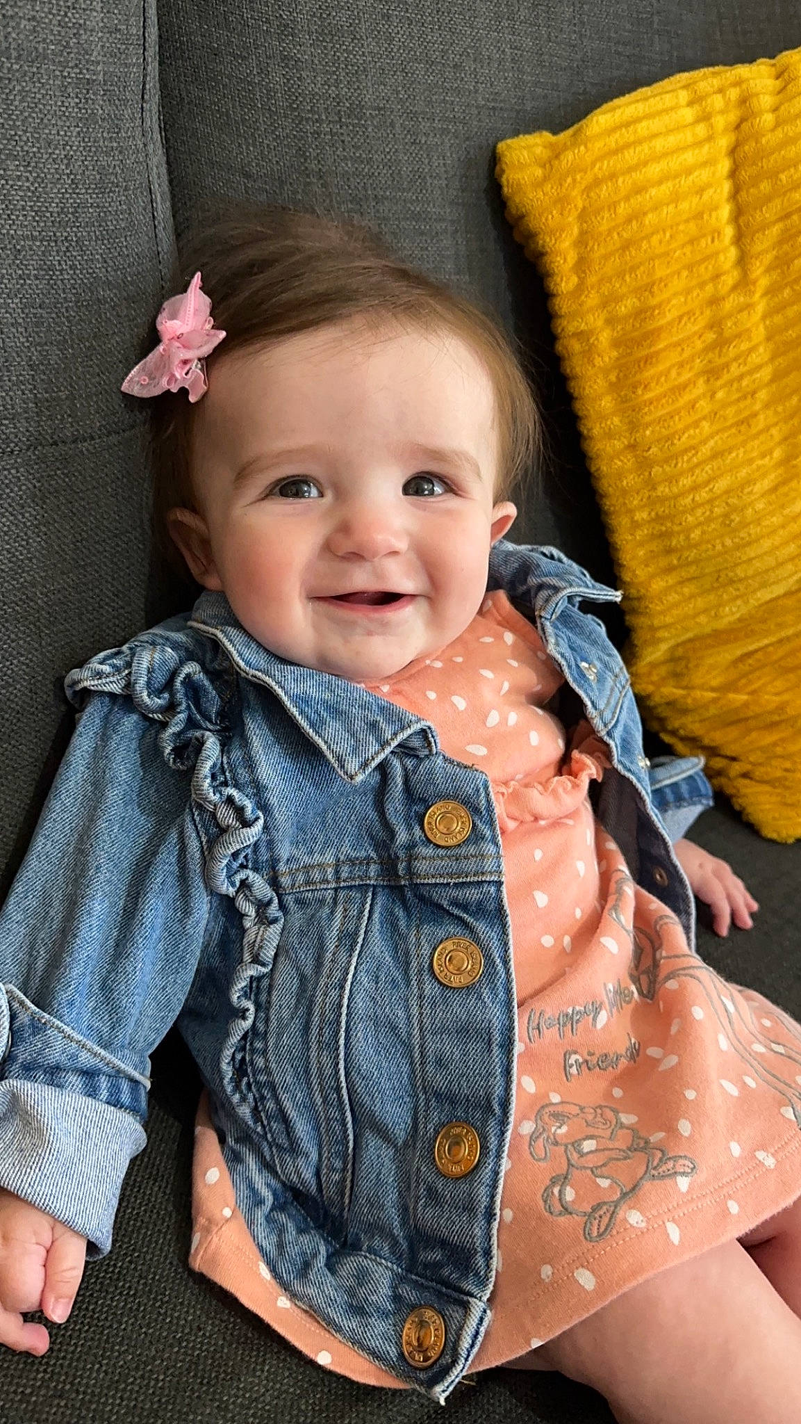 Lily joined the competition — help win amazing prizes! baby_toddler_clothing, cheek, chin, collar, cool, eye, face, happy, head, headgear, iris, joy, lip, neck, person, pink, skin, sleeve, smile, standing