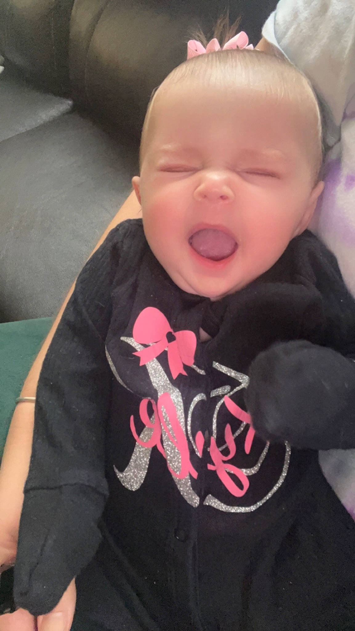 Kylie joined the competition — help win amazing prizes! baby, baby_products, baby_toddler_clothing, carmine, cheek, child, comfort, ear, eye, eyebrow, eyelash, finger, happy, headgear, human_body, mouth, neck, person, sleeve, t_shirt