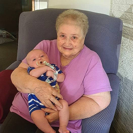 Coleson is registered to the contest to win money with this photo: abdomen, baby, chair, comfort, companion_dog, couch, face, fawn, happy, head, human_body, iris, joy, lap, mouth, person, shoulder, skin, smile, stomach