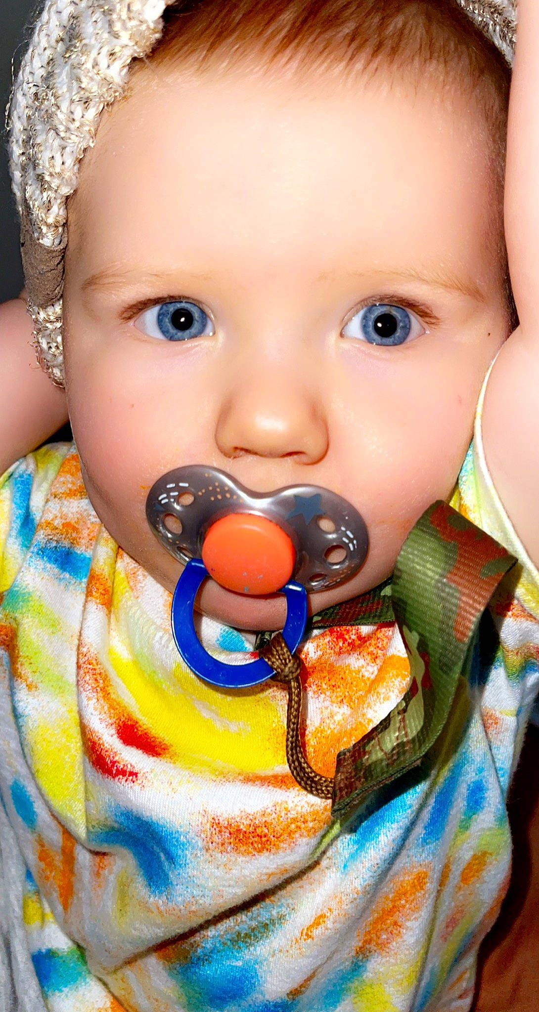 Xayden joined the competition — help win amazing prizes! baby, baby_toddler_clothing, cheek, child, chin, close_up, eyebrow, eyelash, face, facial_expression, fun, happy, iris, lip, mouth, nose, organ, person, product, skin