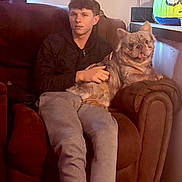 Showtime joined the competition — help win amazing prizes! brown_furniture, casual_clothing, couch, cozy, cross_necklace, decoration, dog, french_bulldog, hoodie, human_face, indoor, lamp_light, person, pet, pumpkin, relaxed, sitting, sweatpants, tongue_out, window