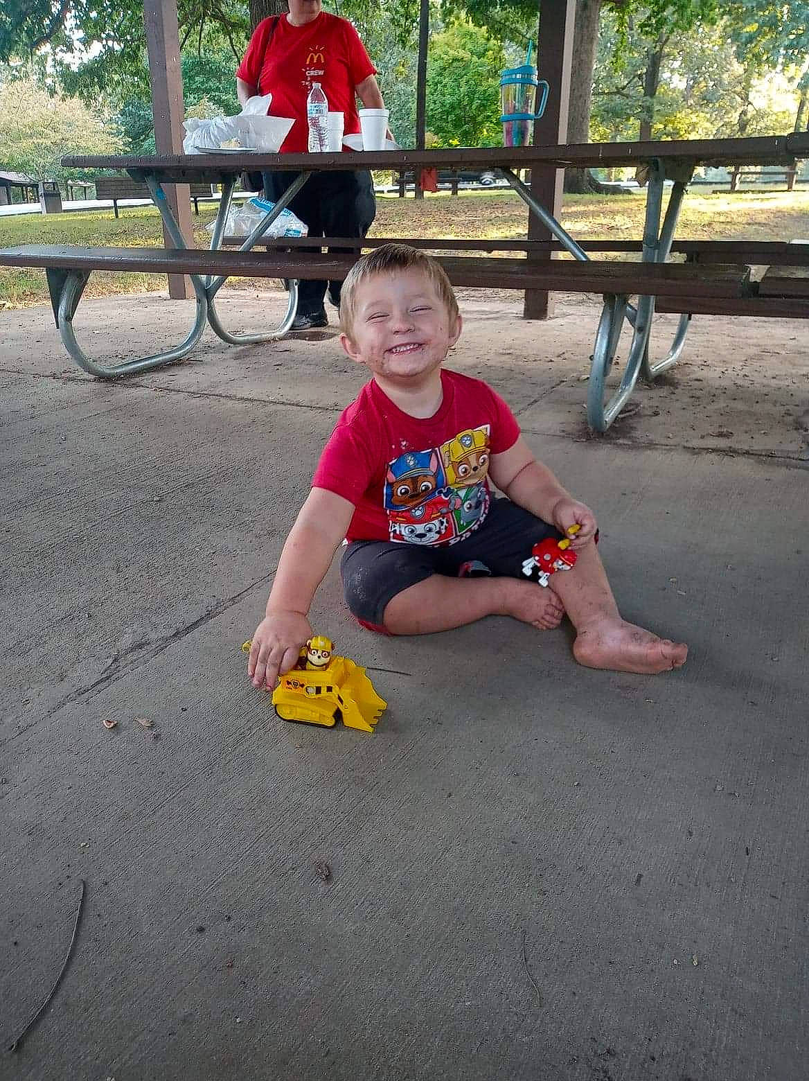 Bobby is registered to the contest to win money with this photo: child, joy, leisure, person, play, recreation