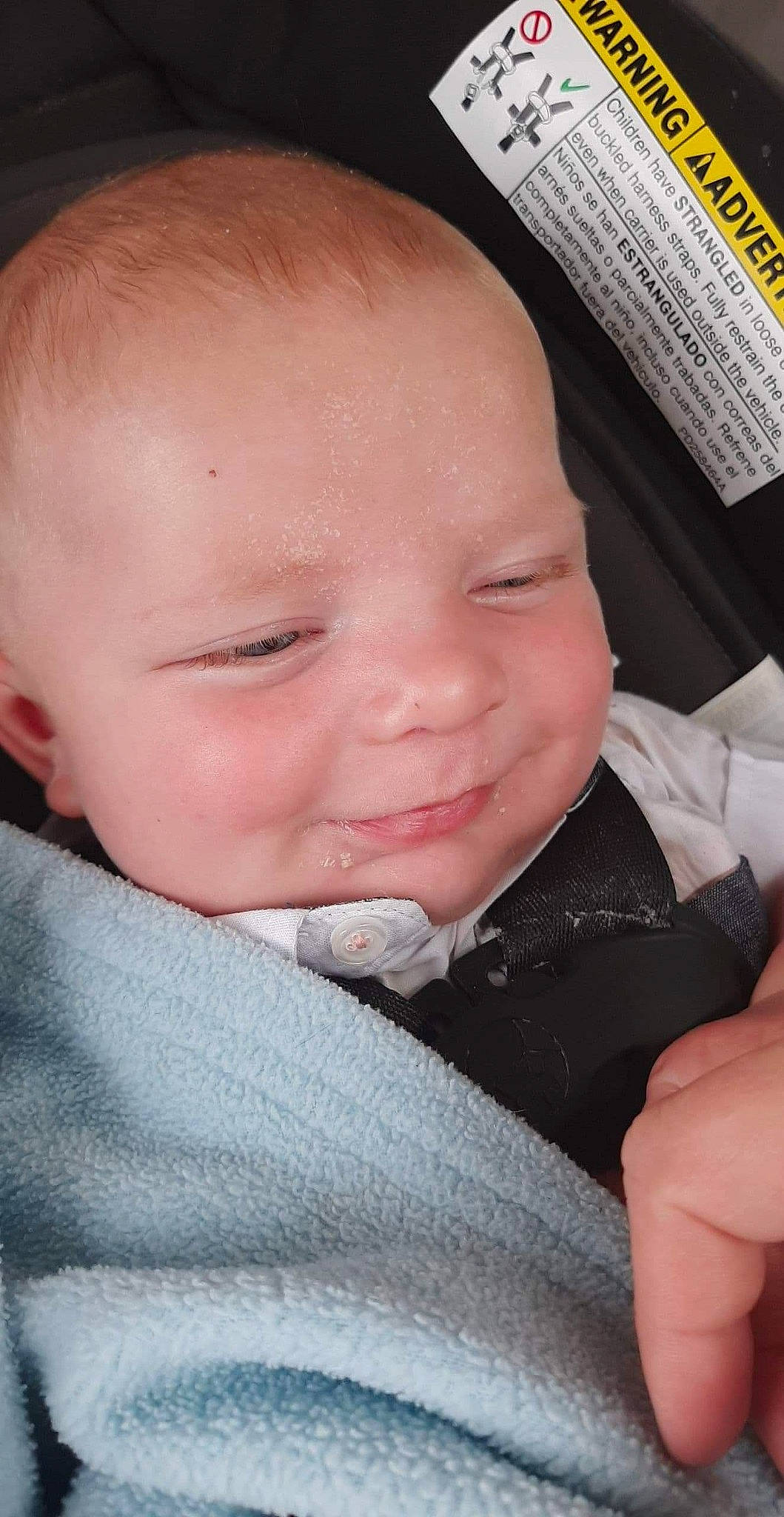 Kenneth is registered to the contest to win money with this photo: baby, baby_toddler_clothing, cheek, chin, comfort, ear, eyebrow, facial_expression, finger, gesture, hairstyle, hand, iris, lip, mouth, nose, person, skin, sleeve, smile