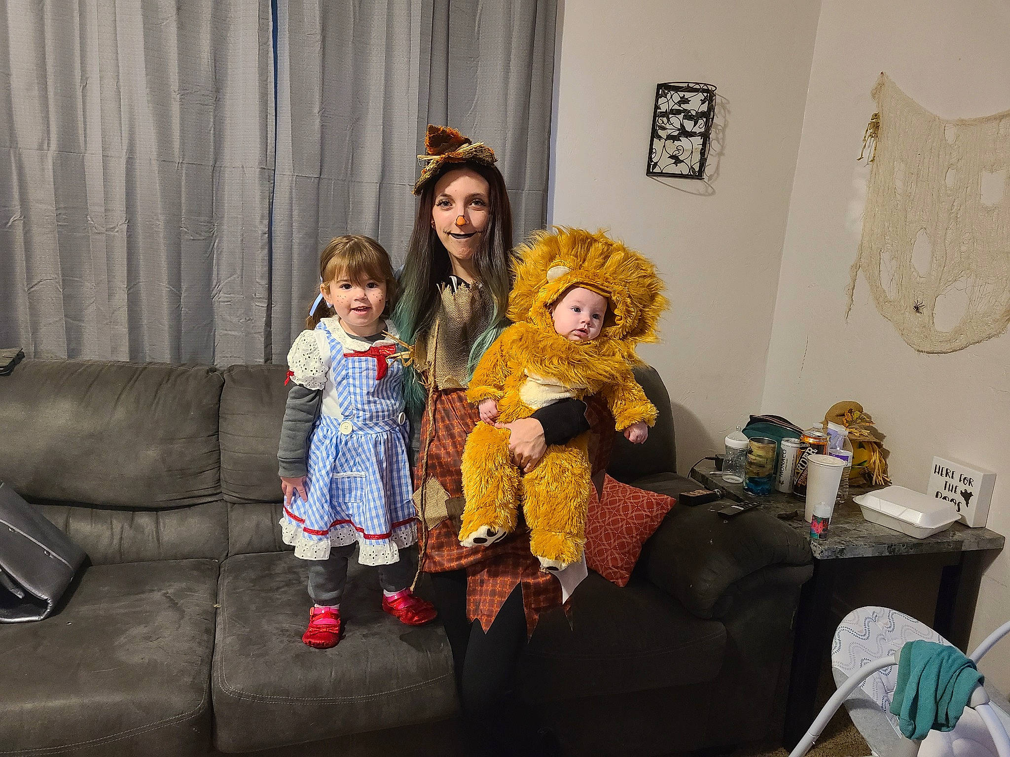 Zaylee joined the competition — help win amazing prizes! child, costume, couch, curtain, doll, event, fashion_design, fun, fur, happy, headwear, interior_design, joy, lap, living_room, person, picture_frame, plush, room, sitting