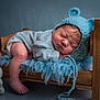 baby, bed, blanket, bonnet, clothing, crib, cushion, face, furniture, hat, head, homedecor, infantbed, lamp, newborn, person, photography, portrait, sleeping, toy