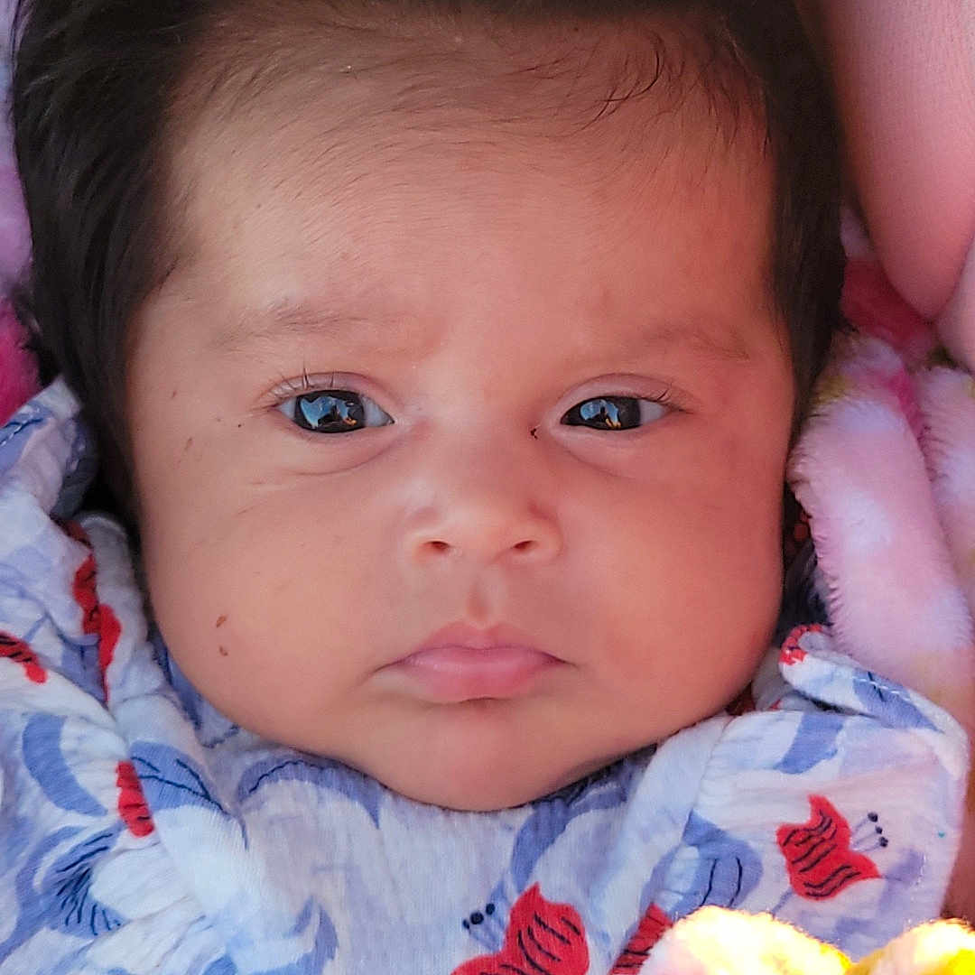 Destiny joined the competition — help win amazing prizes! baby, bed, blanket, crib, cushion, face, frown, furniture, happy, head, homedecor, infantbed, newborn, person, photography, portrait, quilt, selfie, sleeping, smile