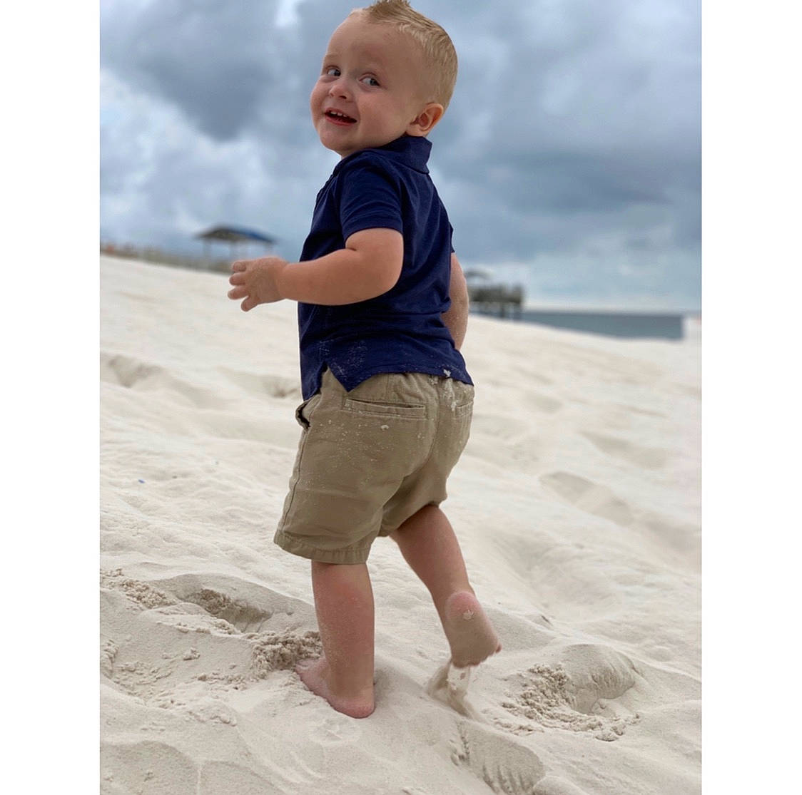 Briggs joined the competition — help win amazing prizes! beach, beige, child, coast, joy, ocean, person, photography, play, sand, sea, shorts, sleeve, standing, stock_photography, summer, t_shirt, toddler, vacation