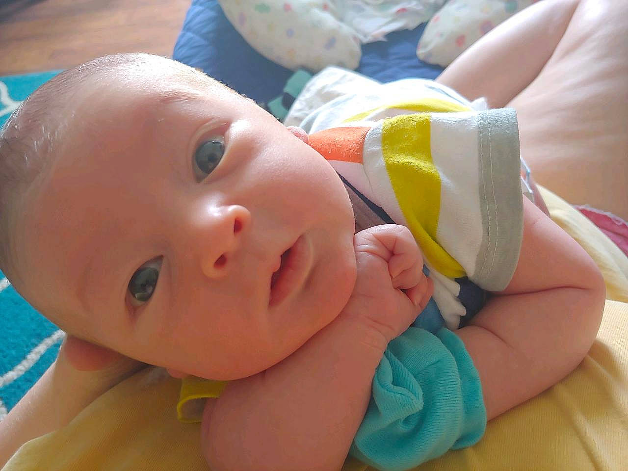 Riley joined the competition — help win amazing prizes! baby, cheek, child, person, skin, toddler