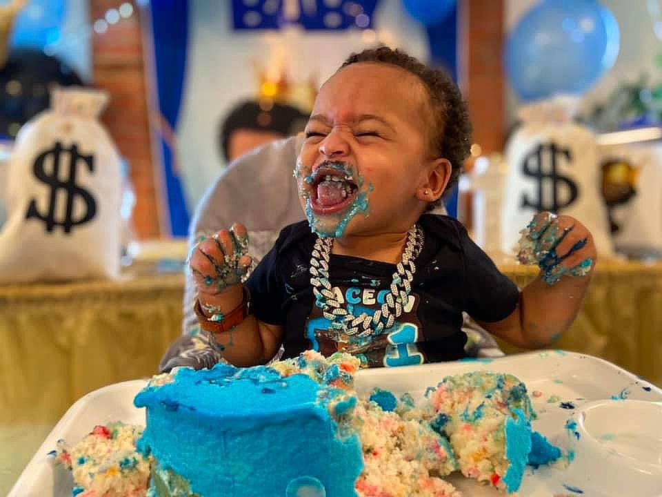 Jaceon joined the competition — help win amazing prizes! baked_goods, birthday, blue, buttercream, cake, cake_decorating, cake_decorating_supply, child, cuisine, dessert, event, food, happy, leisure, people, person, plate, sugar_cake, tableware, toddler