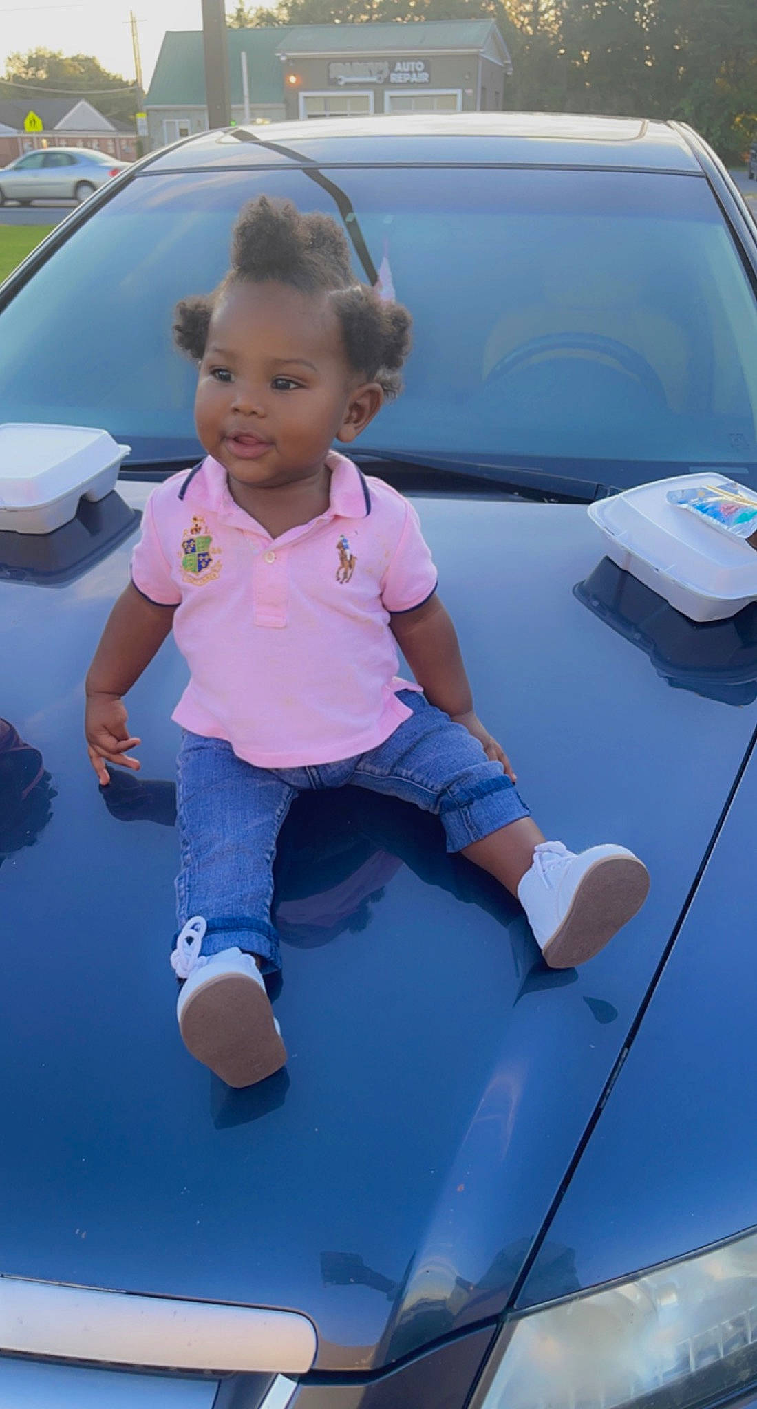 Dakarai joined the competition — help win amazing prizes! auto_part, automotive_design, automotive_exterior, automotive_lighting, automotive_window_part, baby_toddler_clothing, bumper, car, electric_blue, glass, happy, hood, leisure, motor_vehicle, person, tints_and_shades, toddler, trunk, vehicle, vehicle_door