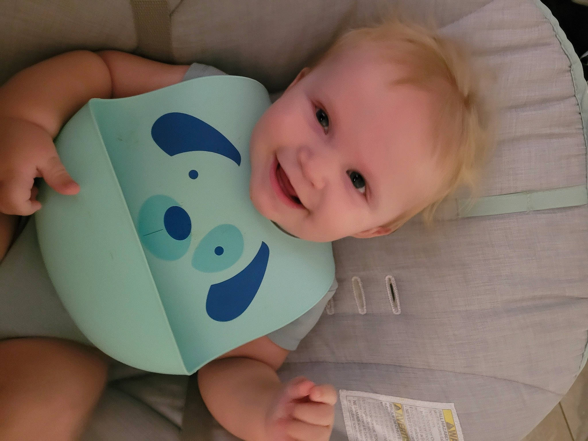 Michael joined the competition — help win amazing prizes! baby, baby_products, baby_toddler_clothing, cheek, child, comfort, drinkware, facial_expression, finger, gesture, happy, joy, linens, pattern, person, product, skin, sleeve, smile, textile