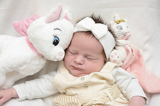 Angelina a rejoint le concours — aidez-le/la à gagner de superbes lots ! baby, baby_sleeping, baby_toddler_clothing, cheek, child, comfort, ear, fur, gesture, happy, linens, mammal, person, pink, plush, skin, stuffed_toy, textile, toddler, toy