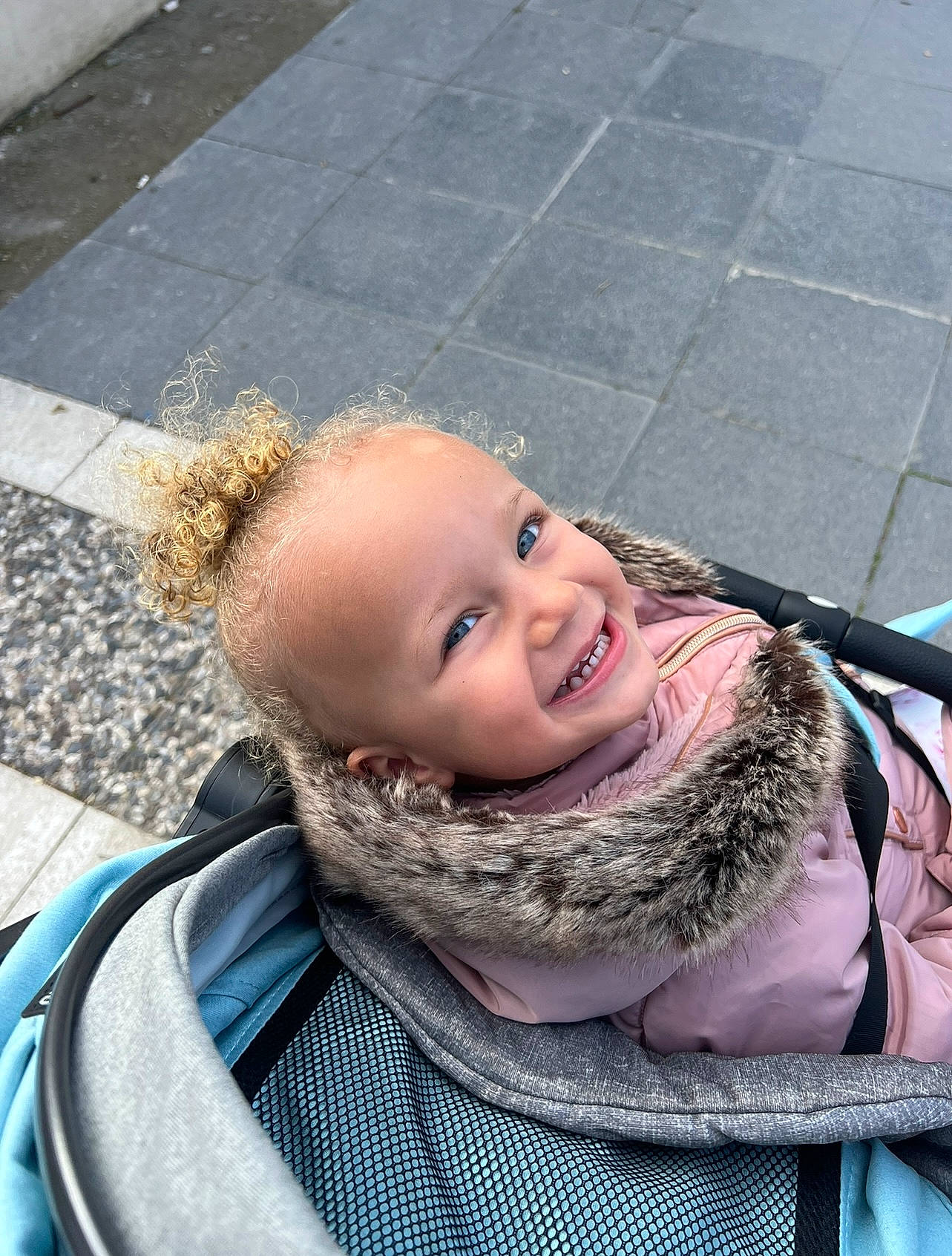 Kamari joined the competition — help win amazing prizes! asphalt, cheek, electric_blue, eyebrow, fun, grass, happy, head, iris, joy, leisure, lip, mouth, person, road_surface, scarf, shawl, smile, stole, toddler