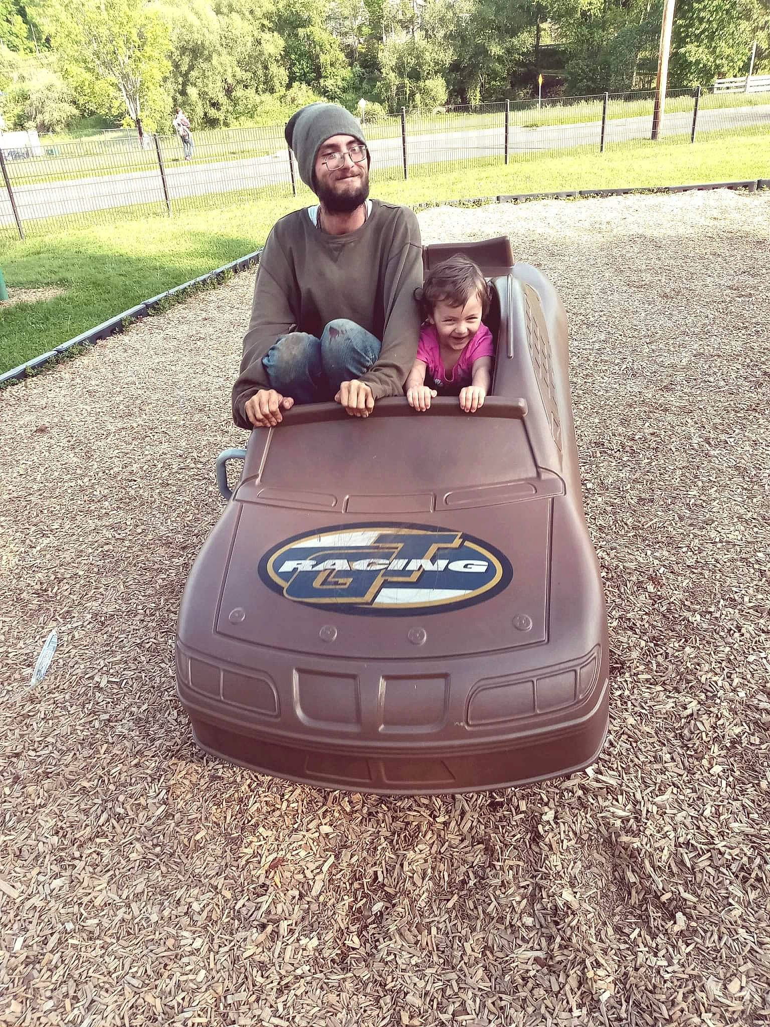 Killian joined the competition — help win amazing prizes! automotive_design, automotive_exterior, automotive_tire, bumper, car, fender, grass, happy, hat, headwear, joy, motor_vehicle, person, personal_luxury_car, plant, recreation, rim, synthetic_rubber, tire, tree