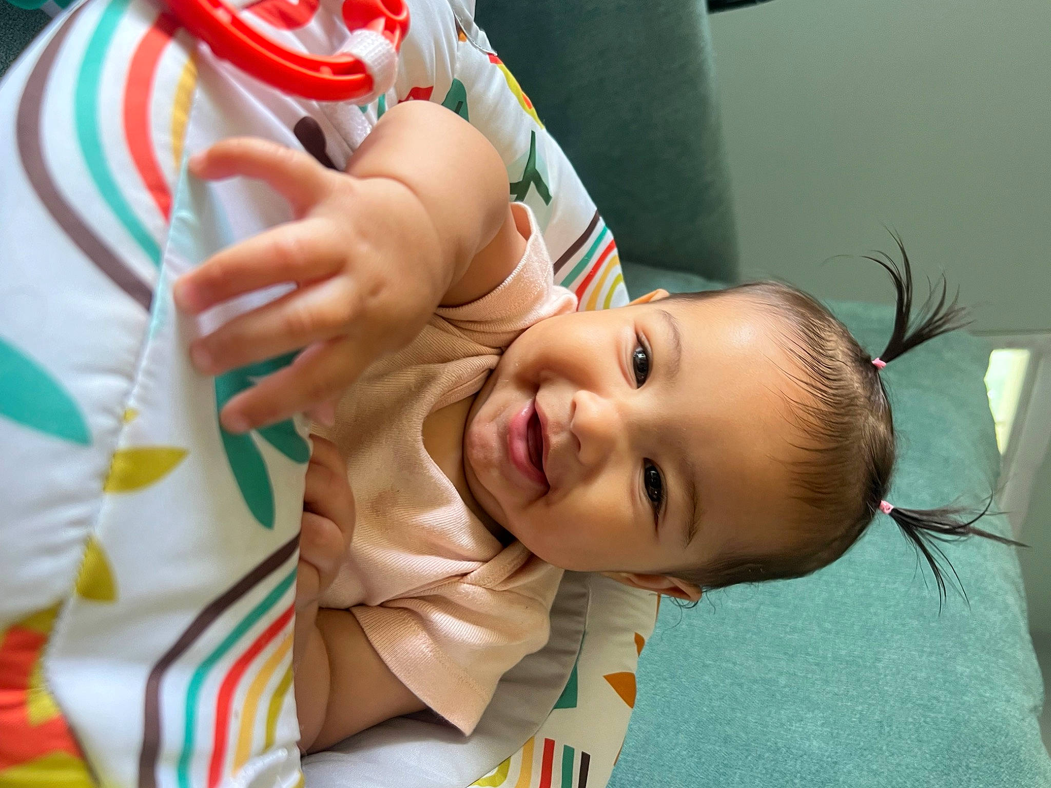 Cora is registered to the contest to win money with this photo: baby, baby_toddler_clothing, beauty, cheek, child, ear, event, eye, eyelash, facial_expression, finger, fun, happy, head, joy, mouth, nose, people, person, skin