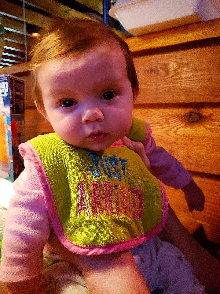 Kenna joined the competition — help win amazing prizes! baby, cheek, child, ear, eye, face, iris, person, skin, smile, toddler