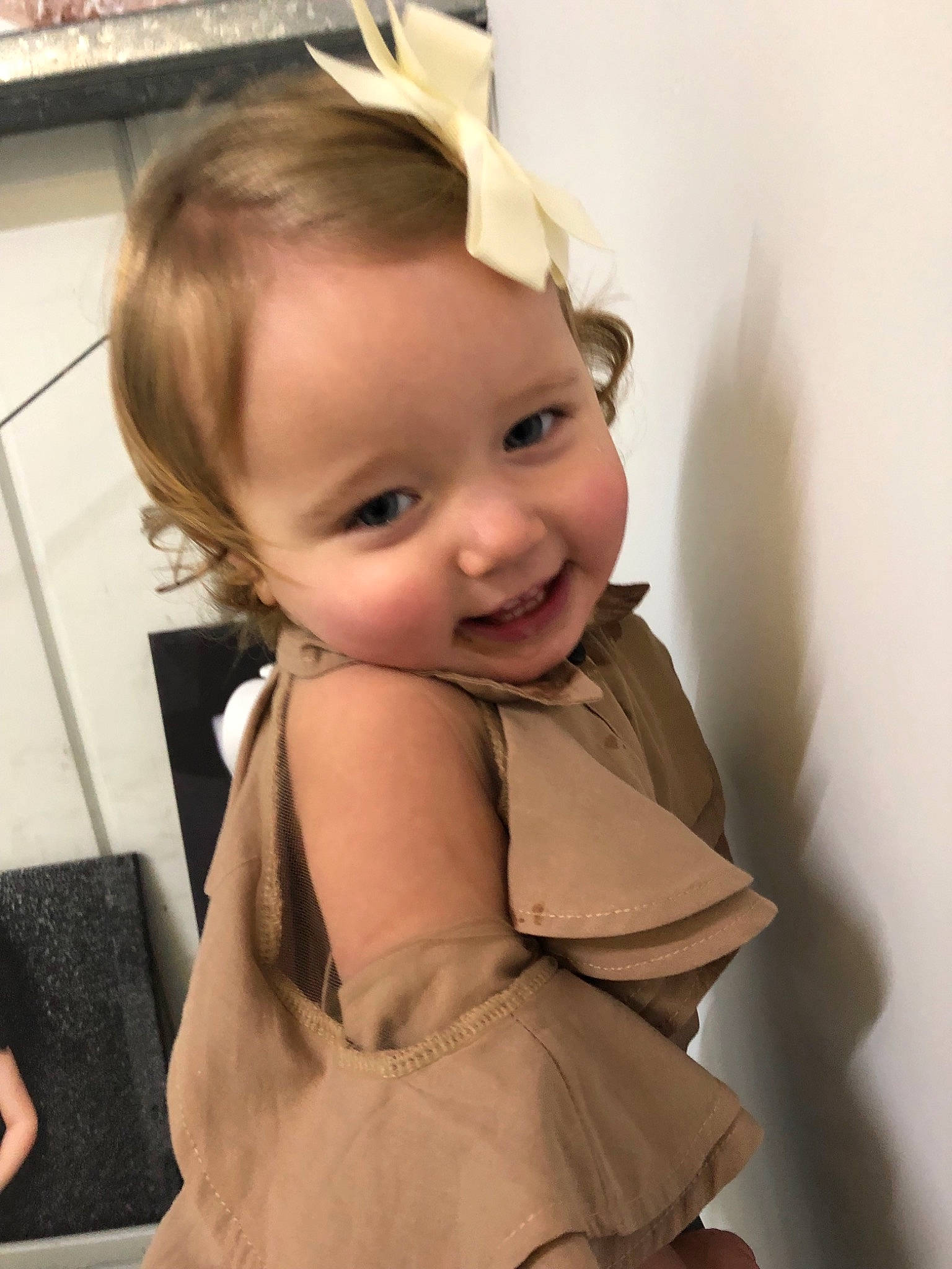 Kendal joined the competition — help win amazing prizes! baby, blond, cheek, child, chin, ear, eye, face, forehead, hair, hair_accessory, hairstyle, head, headband, iris, long_hair, neck, person, skin, smile