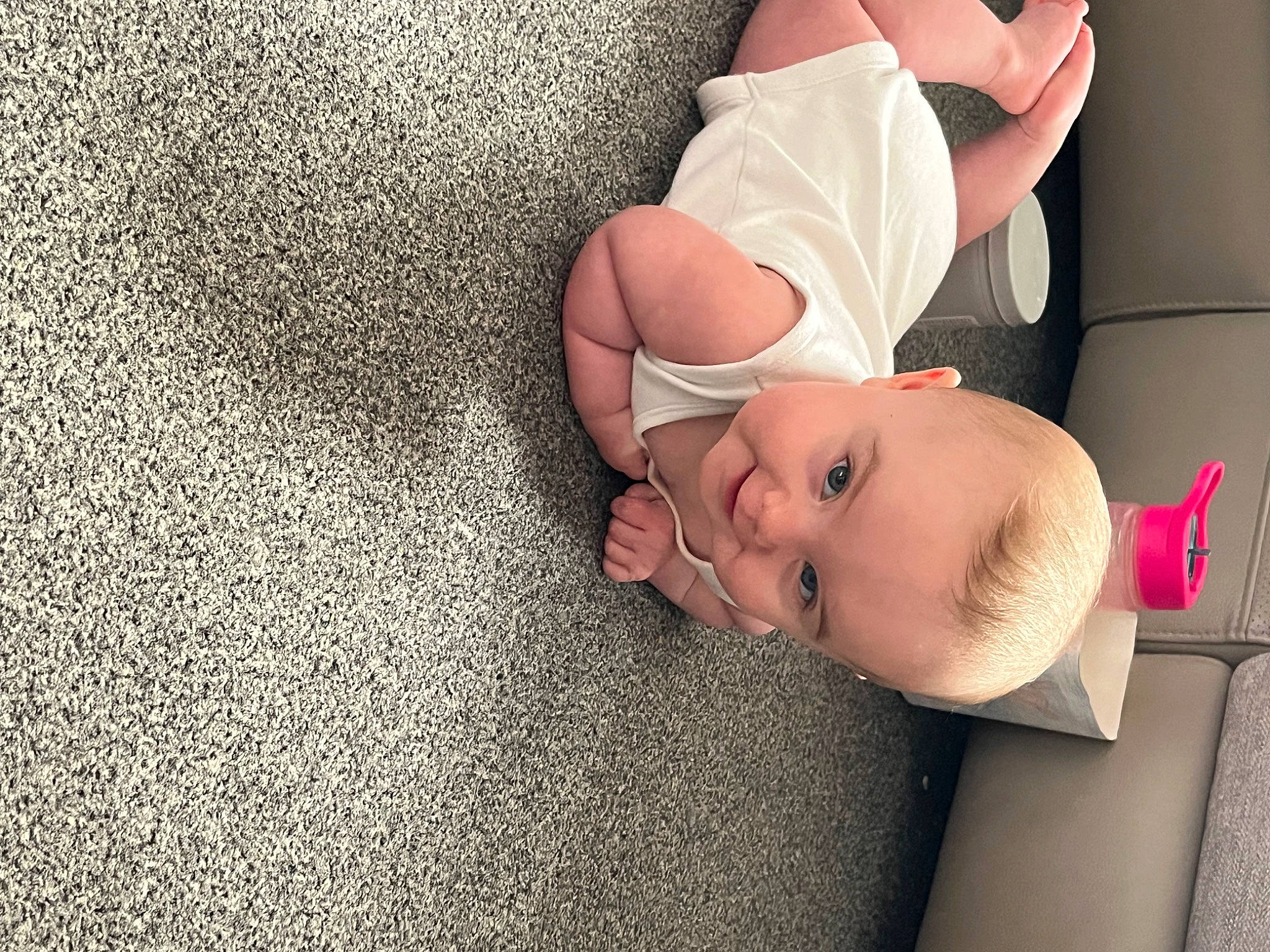 Poppy is registered to the contest to win money with this photo: baby, baby_products, baby_sleeping, baby_toddler_clothing, child, comfort, eye, finger, flooring, foot, human_leg, knee, linens, nail, pattern, person, skin, sleep, textile, toddler