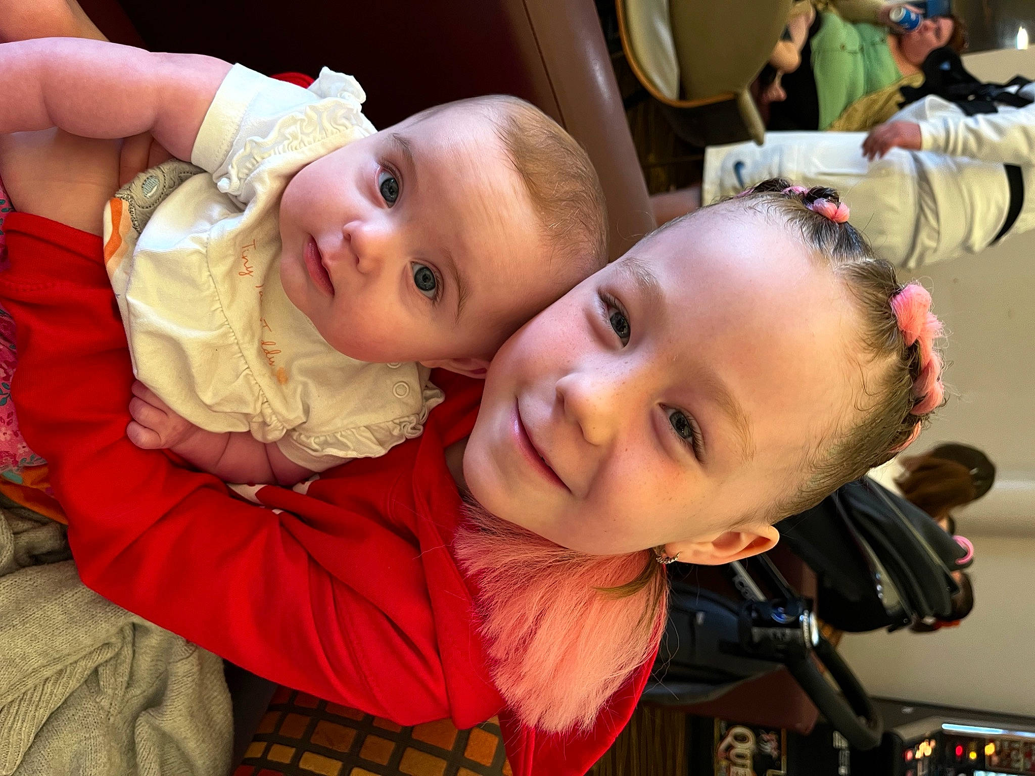 Madison joined the competition — help win amazing prizes! baby, baby_products, baby_toddler_clothing, blond, cheek, child, chin, event, fun, happy, iris, joy, mouth, nose, party, person, room, sitting, skin, smile