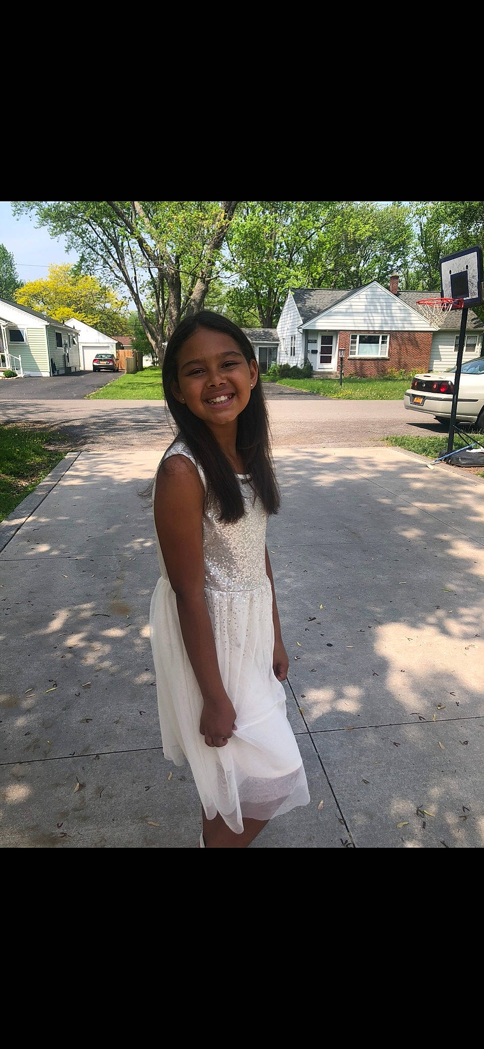 Gianna joined the competition — help win amazing prizes! black_hair, brown_hair, day_dress, fashion_accessory, fashion_design, flash_photography, formal_wear, fun, grass, happy, jewellery, joy, long_hair, pattern, person, plant, sleeve, smile, tree, trunk