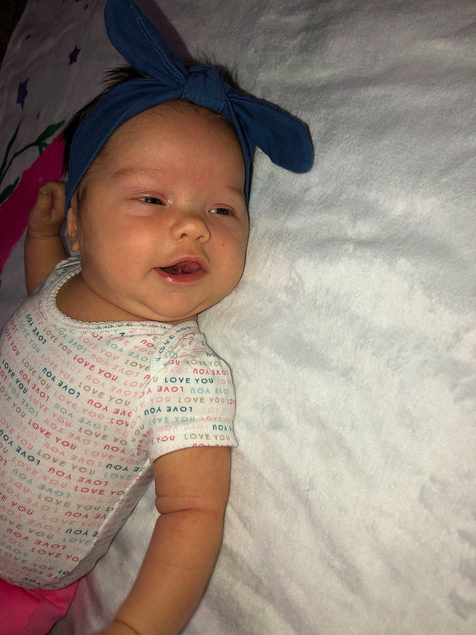 Brookelynn is registered to the contest to win money with this photo: baby, baby_toddler_clothing, cheek, chin, eye, eyebrow, face, flash_photography, happy, head, headwear, human_body, iris, lip, mouth, neck, nose, person, skin, sleeve