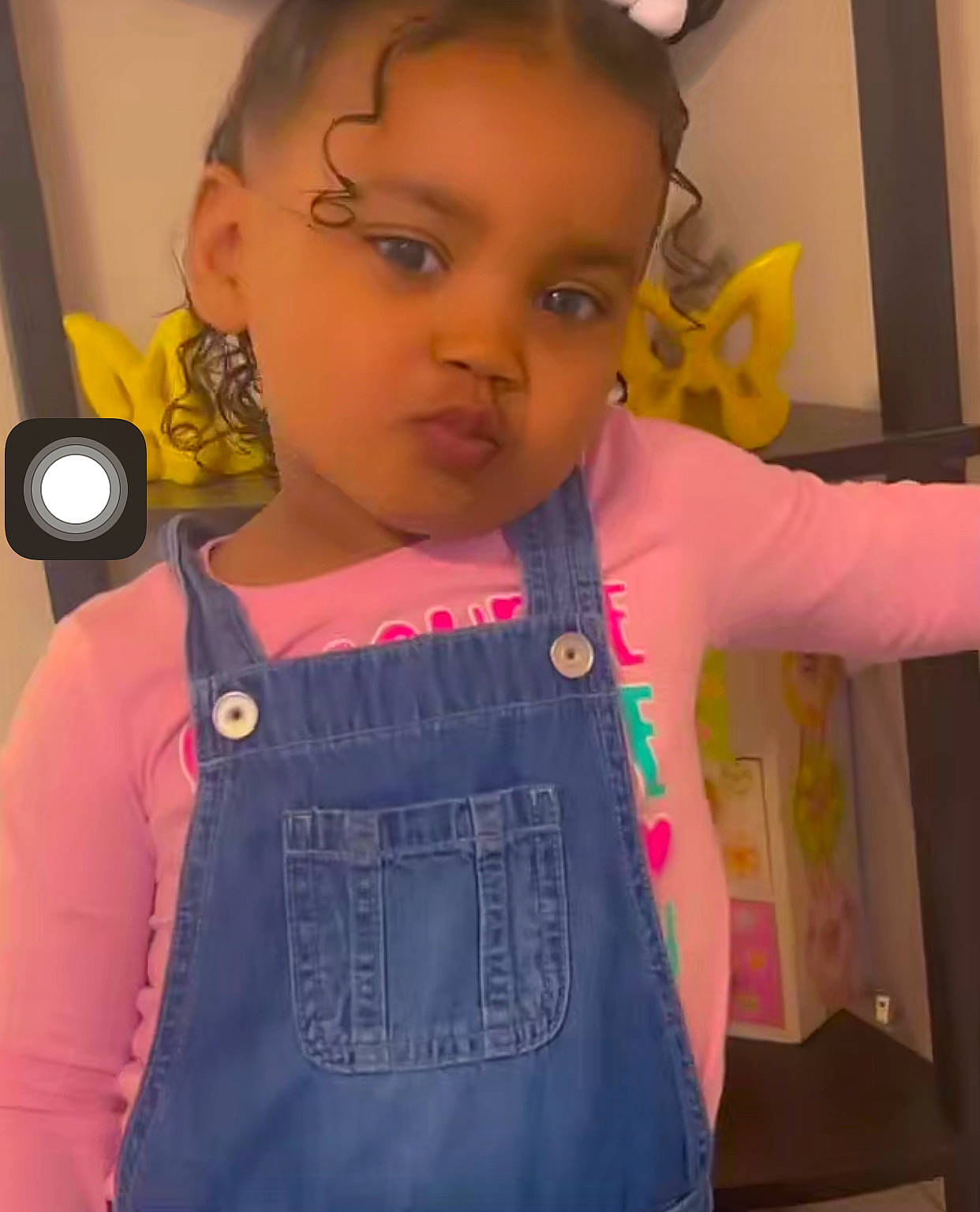 Kassidy joined the competition — help win amazing prizes! audio_equipment, baby_toddler_clothing, cheek, child, cool, fun, hairstyle, happy, hearing, iris, magenta, neck, outerwear, person, pink, shoulder, skin, sleeve, standing, t_shirt