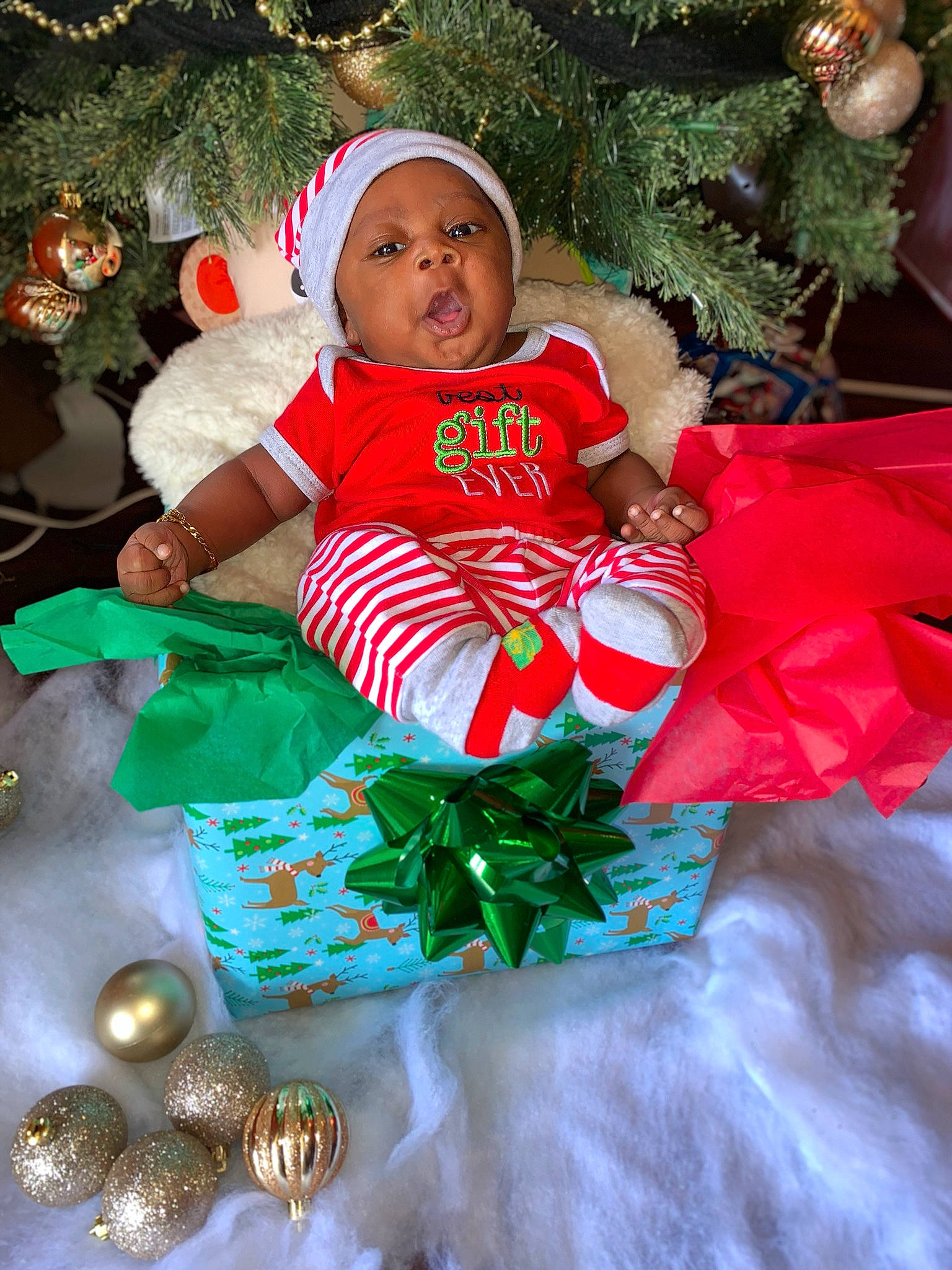 Kacen joined the competition — help win amazing prizes! child, christmas, christmas_decoration, christmas_ornament, christmas_tree, holiday, infant, person, toddler