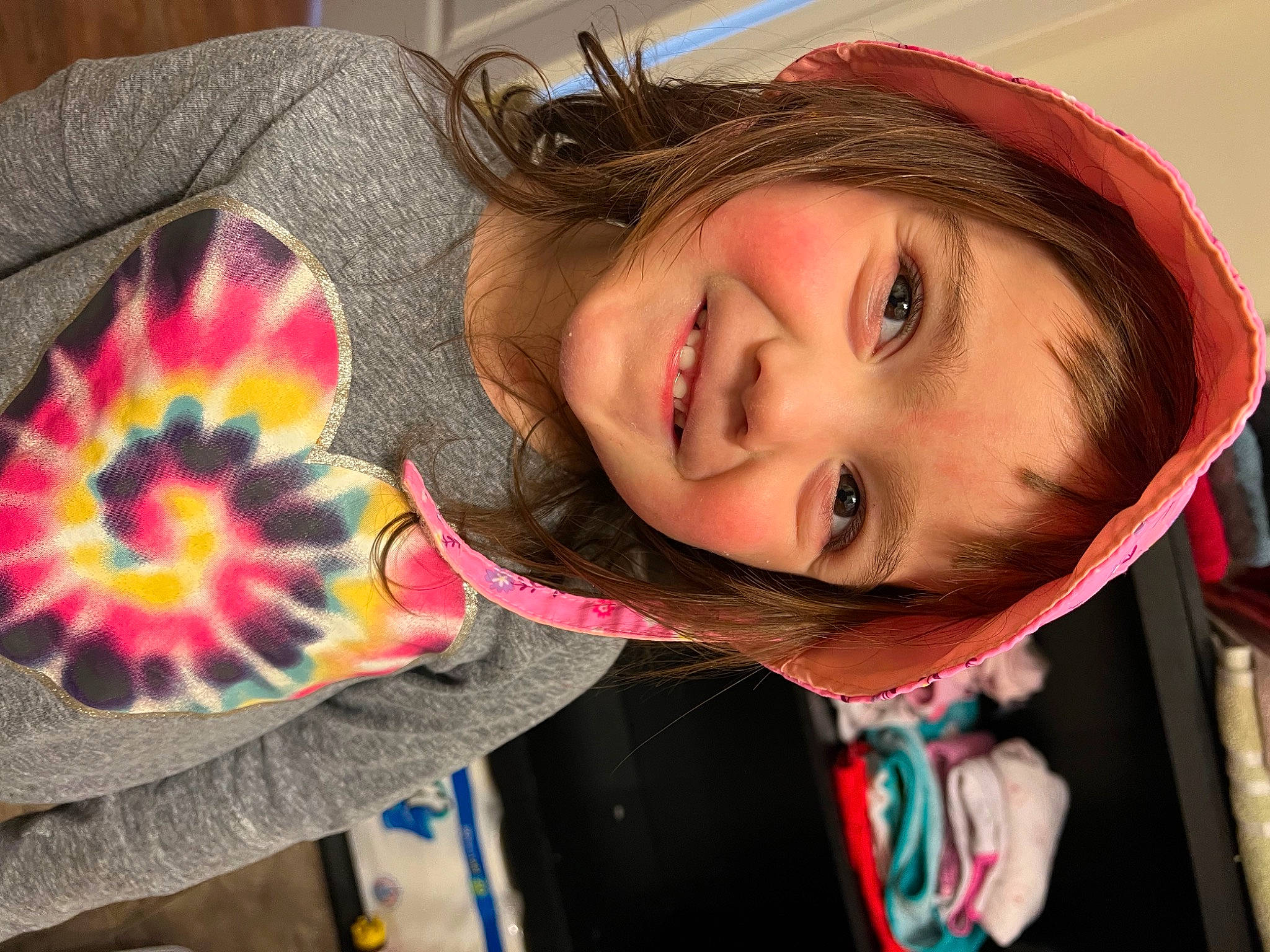 Laelah joined the competition — help win amazing prizes! cheek, child, cool, eyebrow, eyelash, eyewear, facial_expression, fun, happy, insect, iris, joy, lip, mouth, neck, nose, outerwear, person, pink, skin