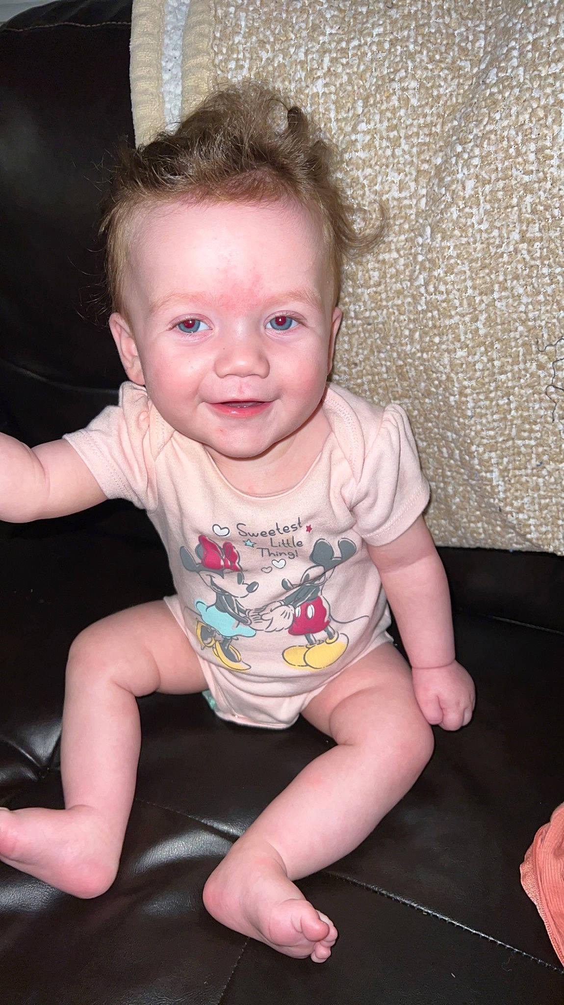 Haeleigh joined the competition — help win amazing prizes! baby_toddler_clothing, cheek, chin, eye, face, facial_expression, hair, hairstyle, head, human_body, iris, joy, leg, lip, mouth, neck, nose, organ, person, skin