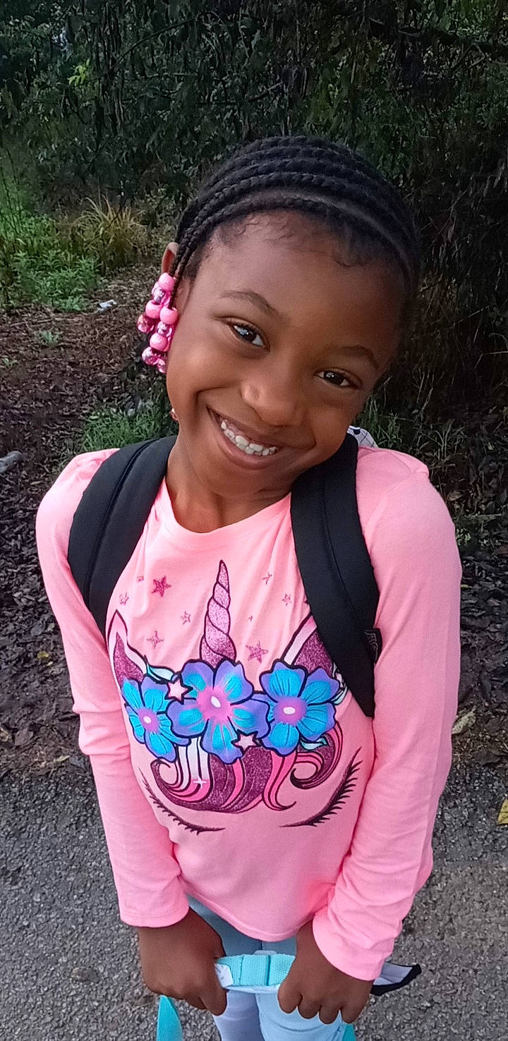 Kaja joined the competition — help win amazing prizes! child, clothing, electric_blue, face, fun, grass, hairstyle, happy, head, jewellery, joy, magenta, neck, organ, person, pink, plant, recreation, sleeve, smile